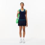 Kadın Flare Fit Askılı Lacivert Elbise