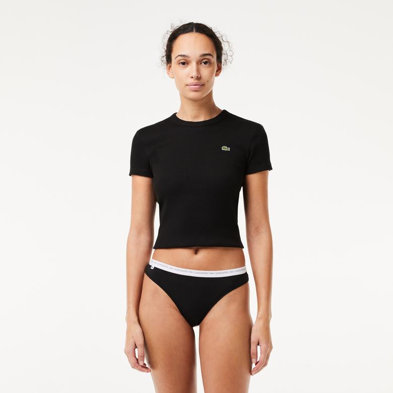 Kadın Regular Fit 3'lü Siyah Külot