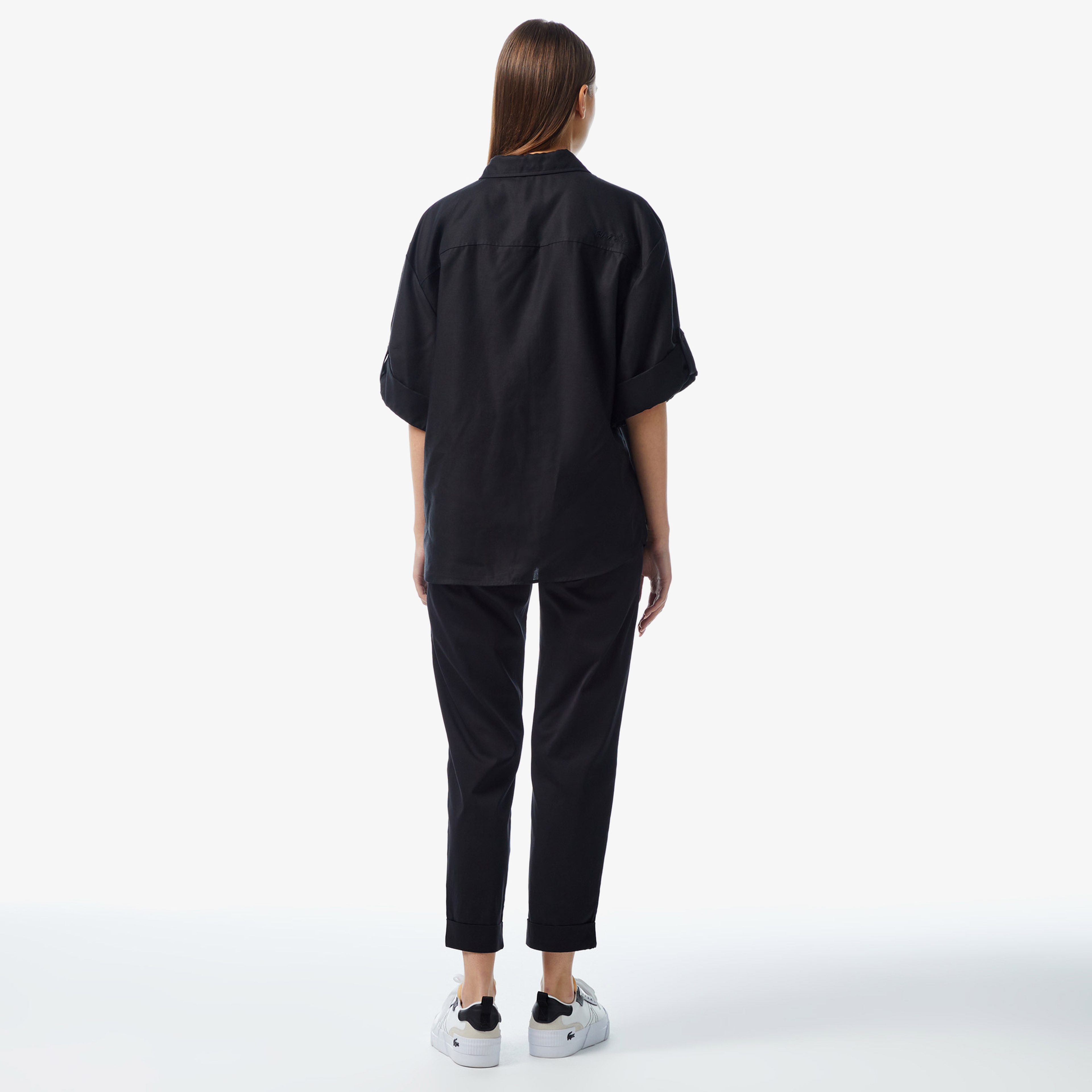 Kadın Regular Fit Siyah Pantolon