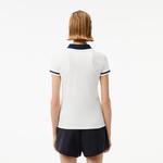 Kadın Slim Fit Beyaz Polo