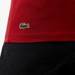 Erkek Slim Fit Bisiklet Yaka Kırmızı T-Shirt