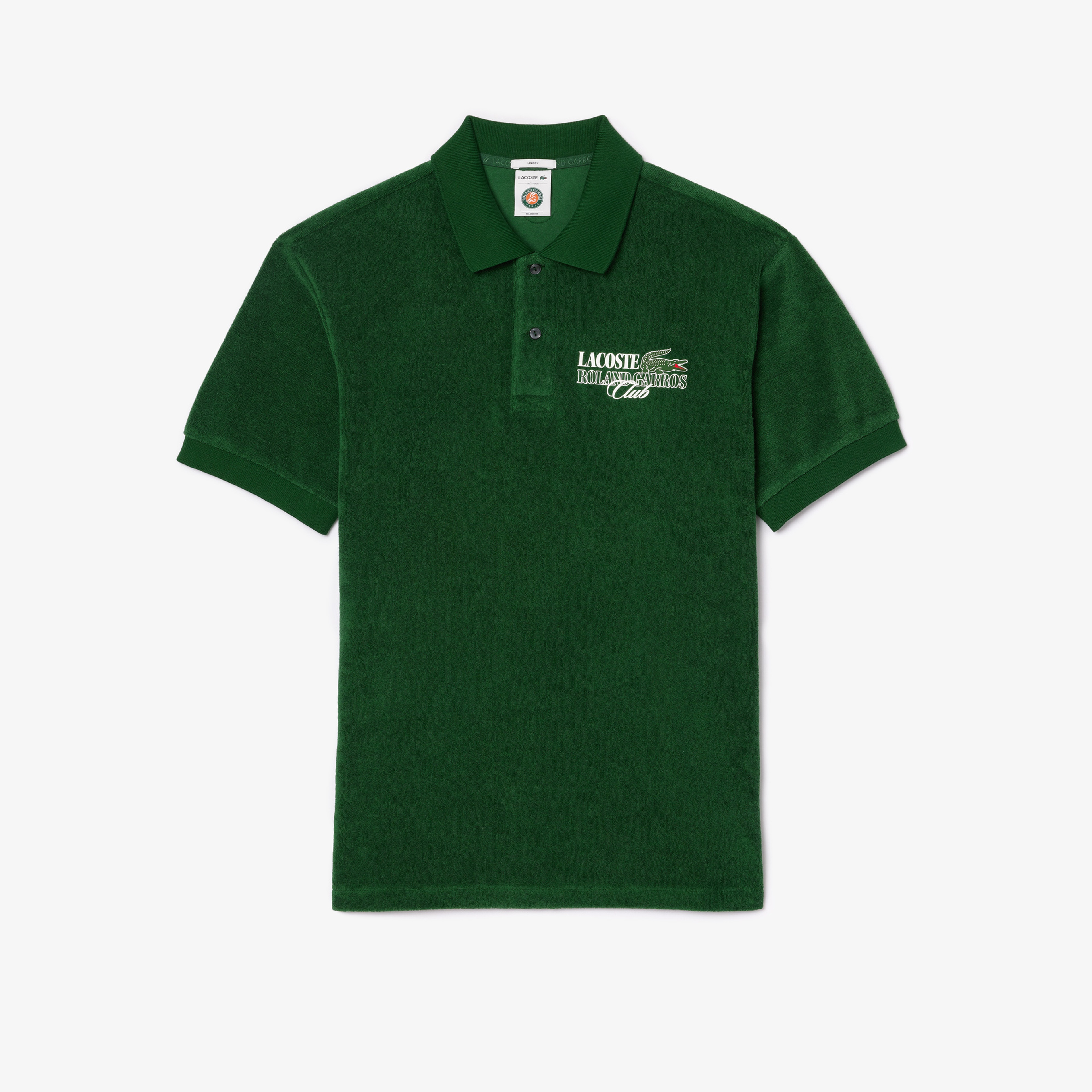 Roland Garros Unisex Relaxed Fit Yeşil Polo