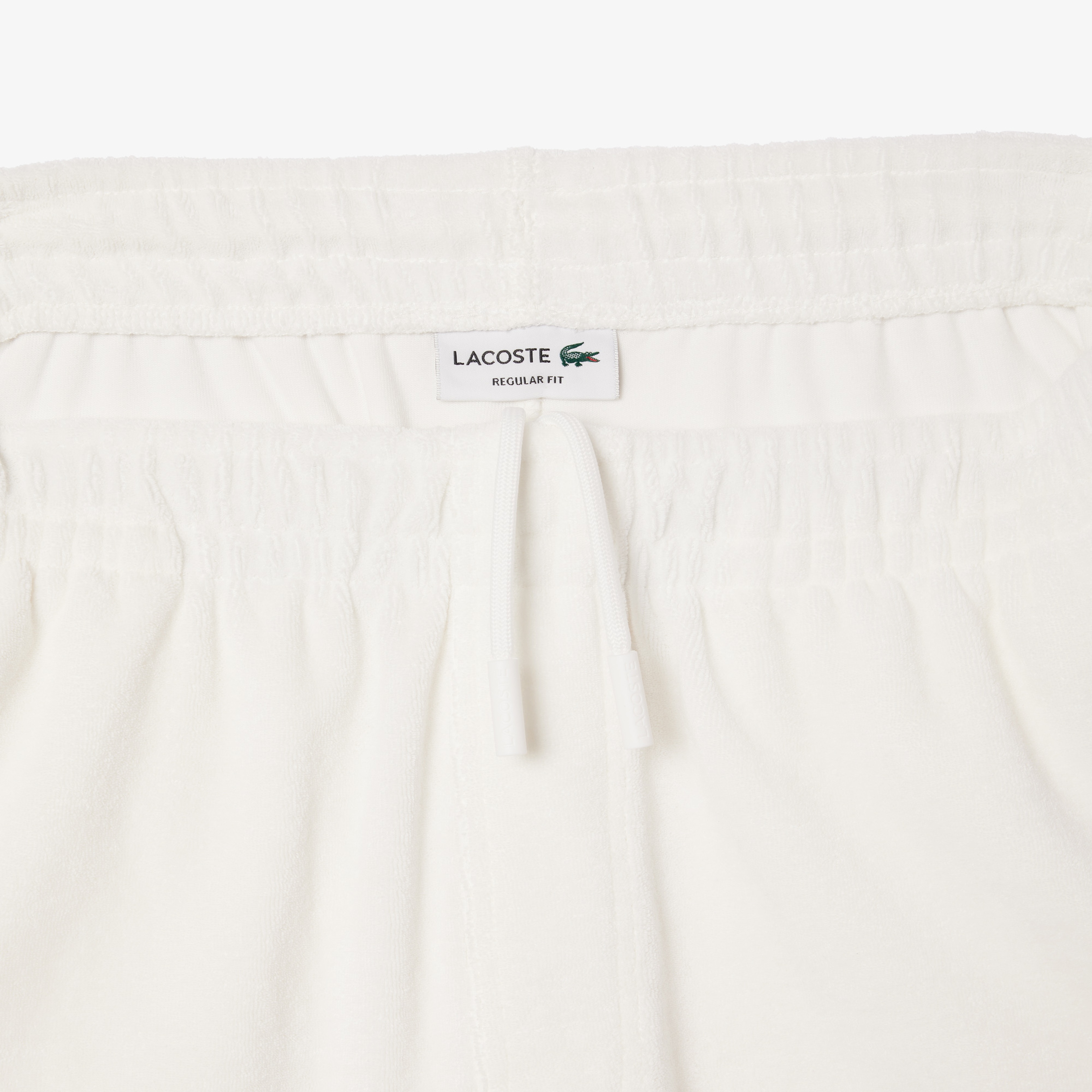 Erkek Regular Fit Beyaz Şort