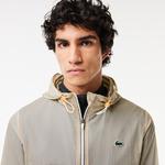 Erkek Kapüşonlu Krem Mont