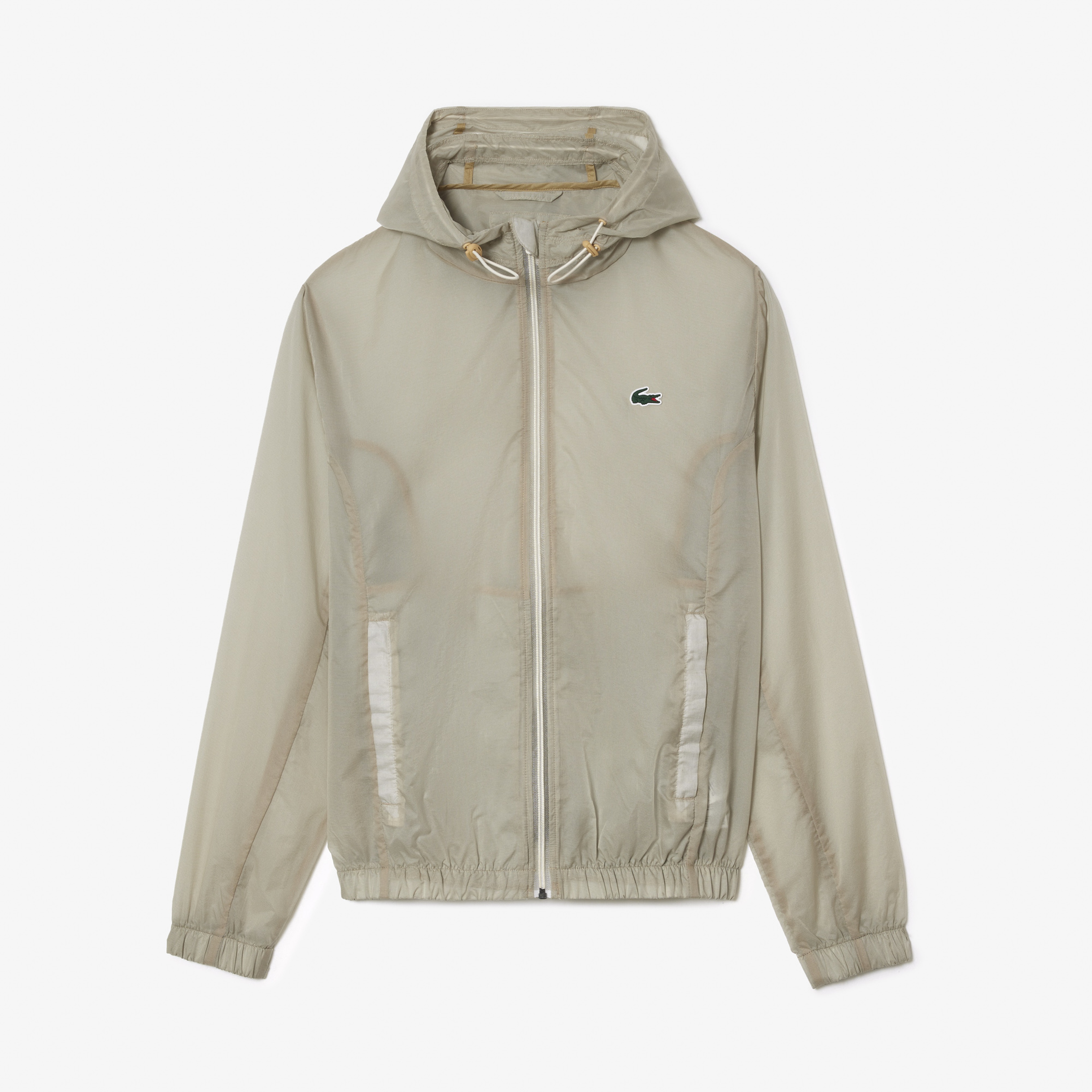 Erkek Kapüşonlu Krem Mont