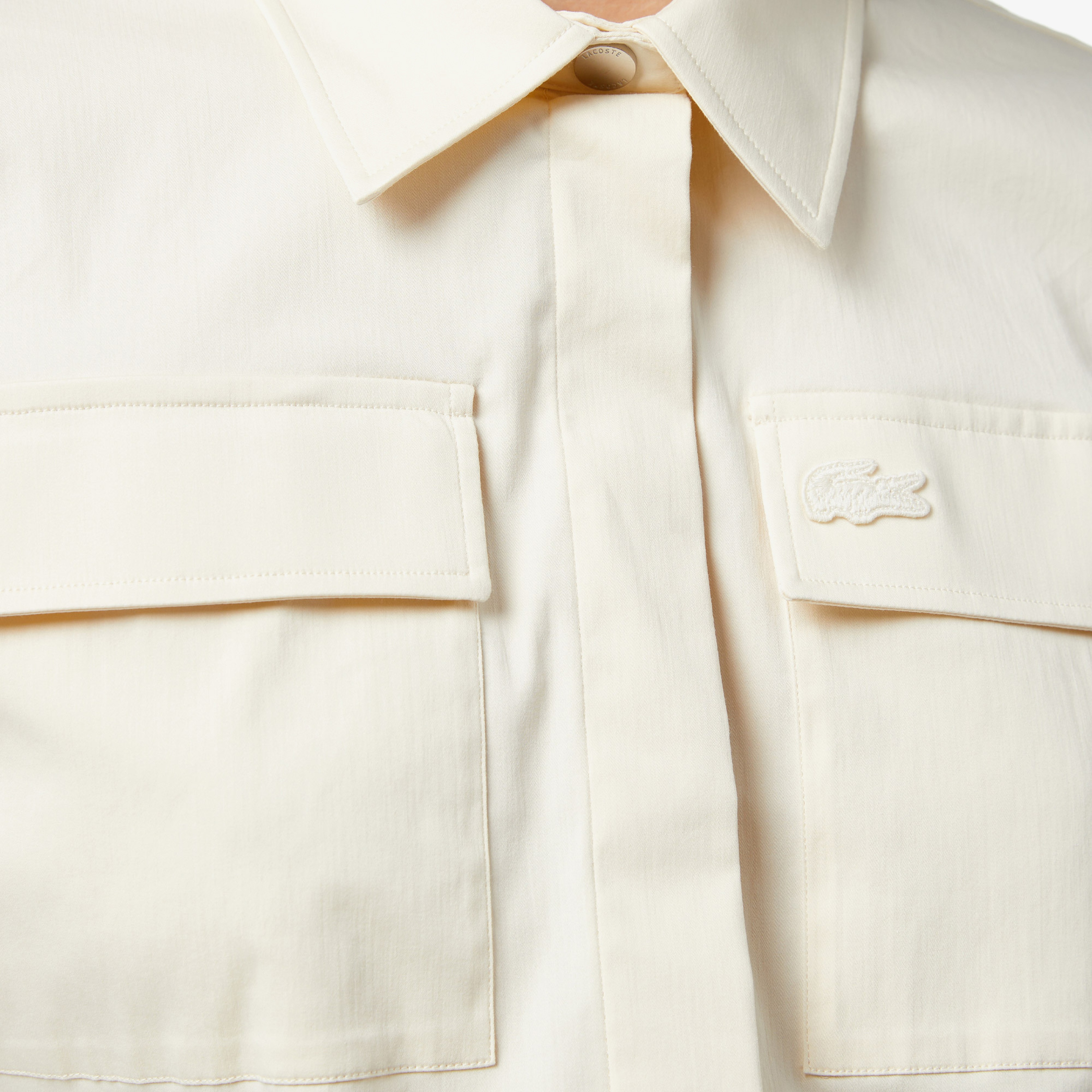 Kadın Kısa Kollu Bej Gömlek