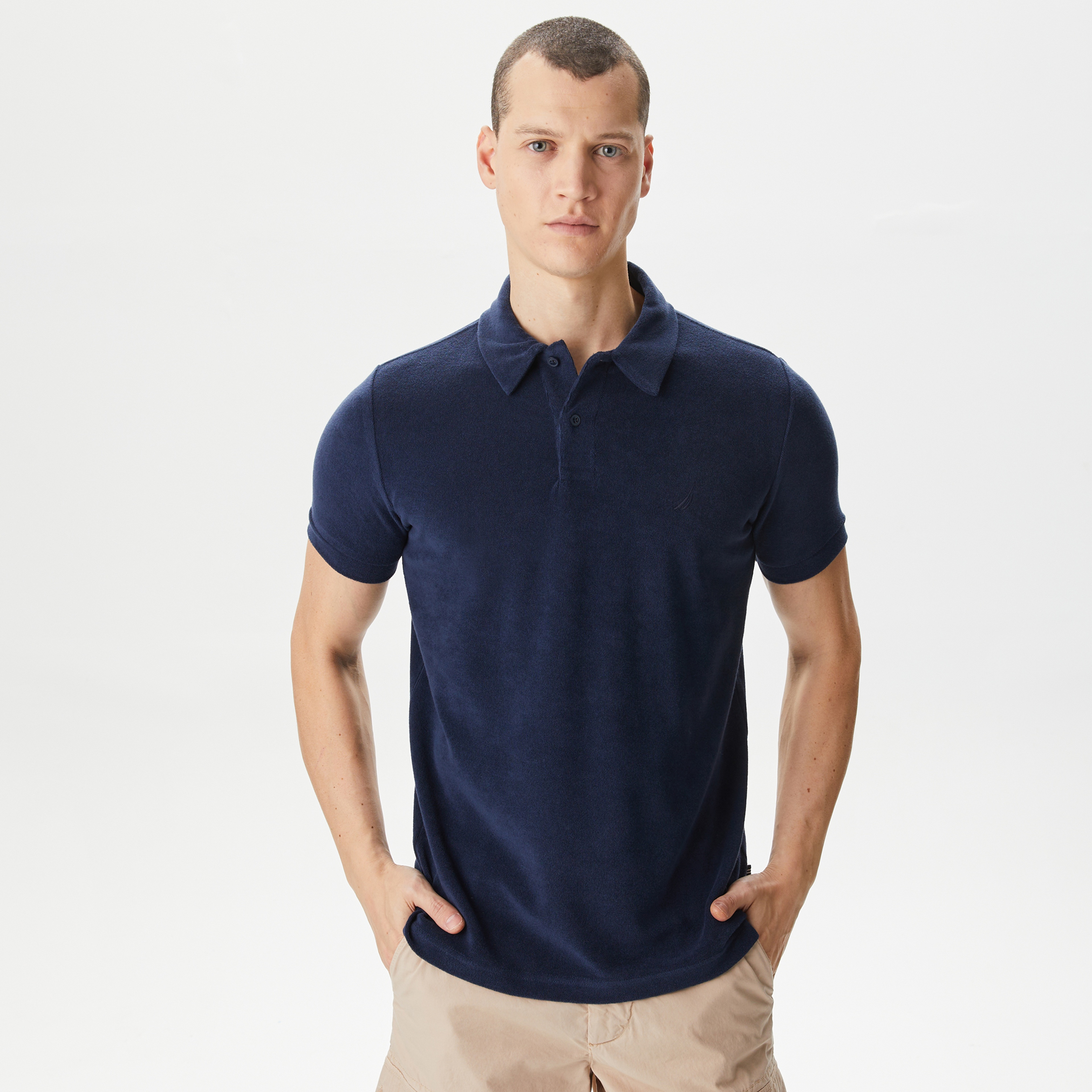 Nautica Erkek Lacivert Classic Fit Kısa Kollu Polo Yaka T-Shirt