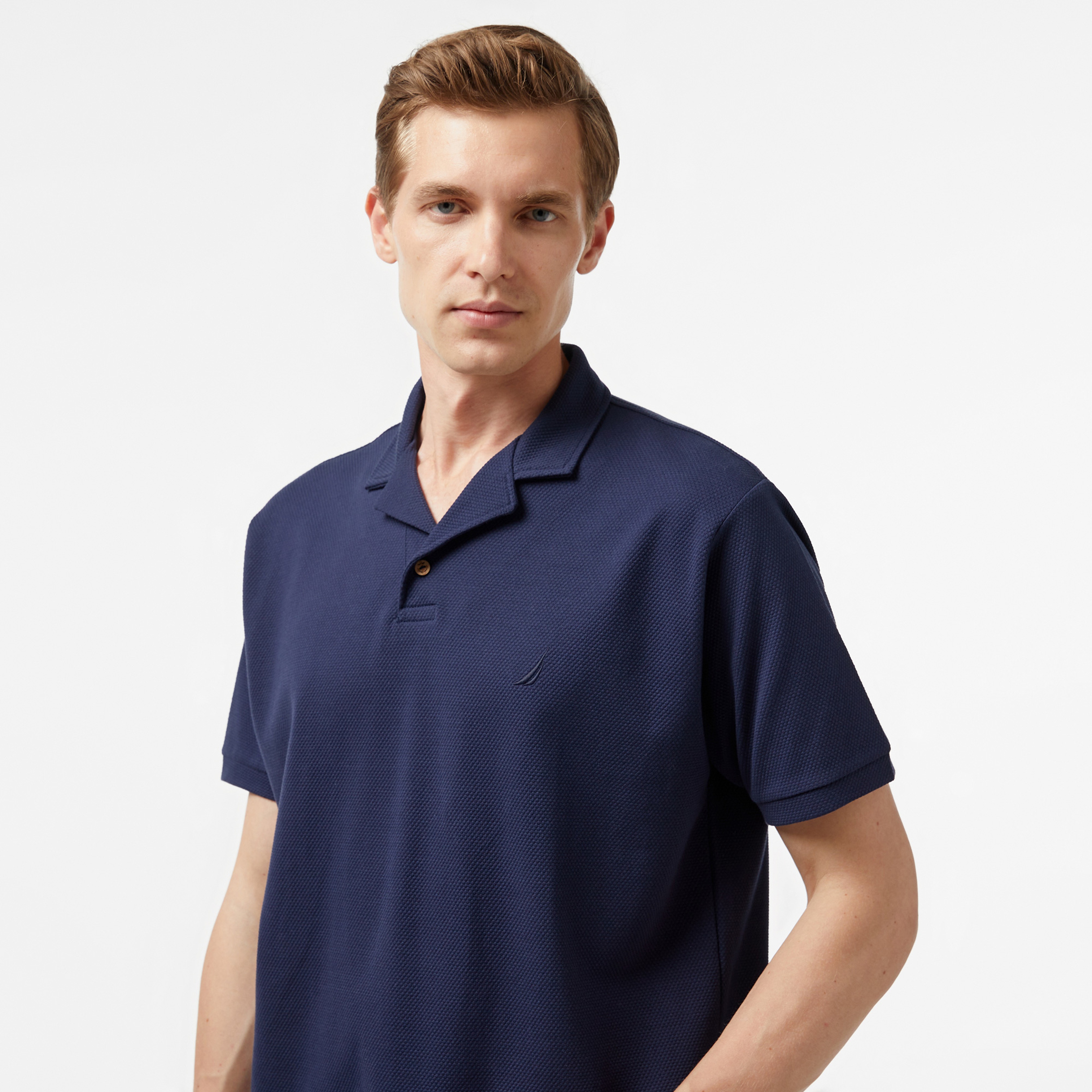 Nautica Erkek Lacivert Classic Fit Kısa Kollu Polo Yaka T-Shirt