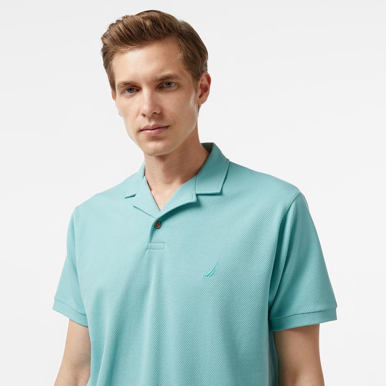Nautica Erkek Mavi Classic Fit Kısa Kollu Polo Yaka T-Shirt