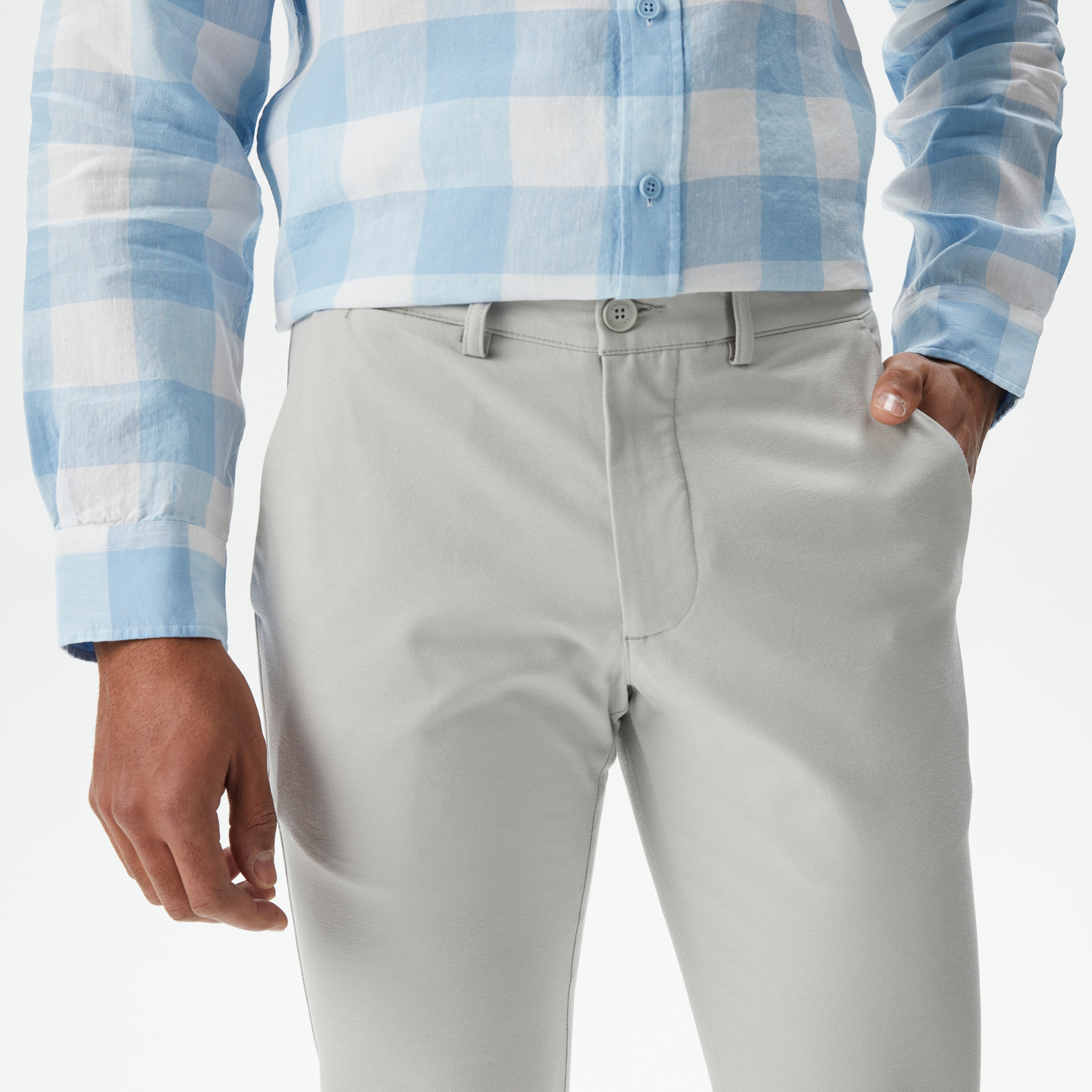 Erkek Slim Fit Gri Pantolon