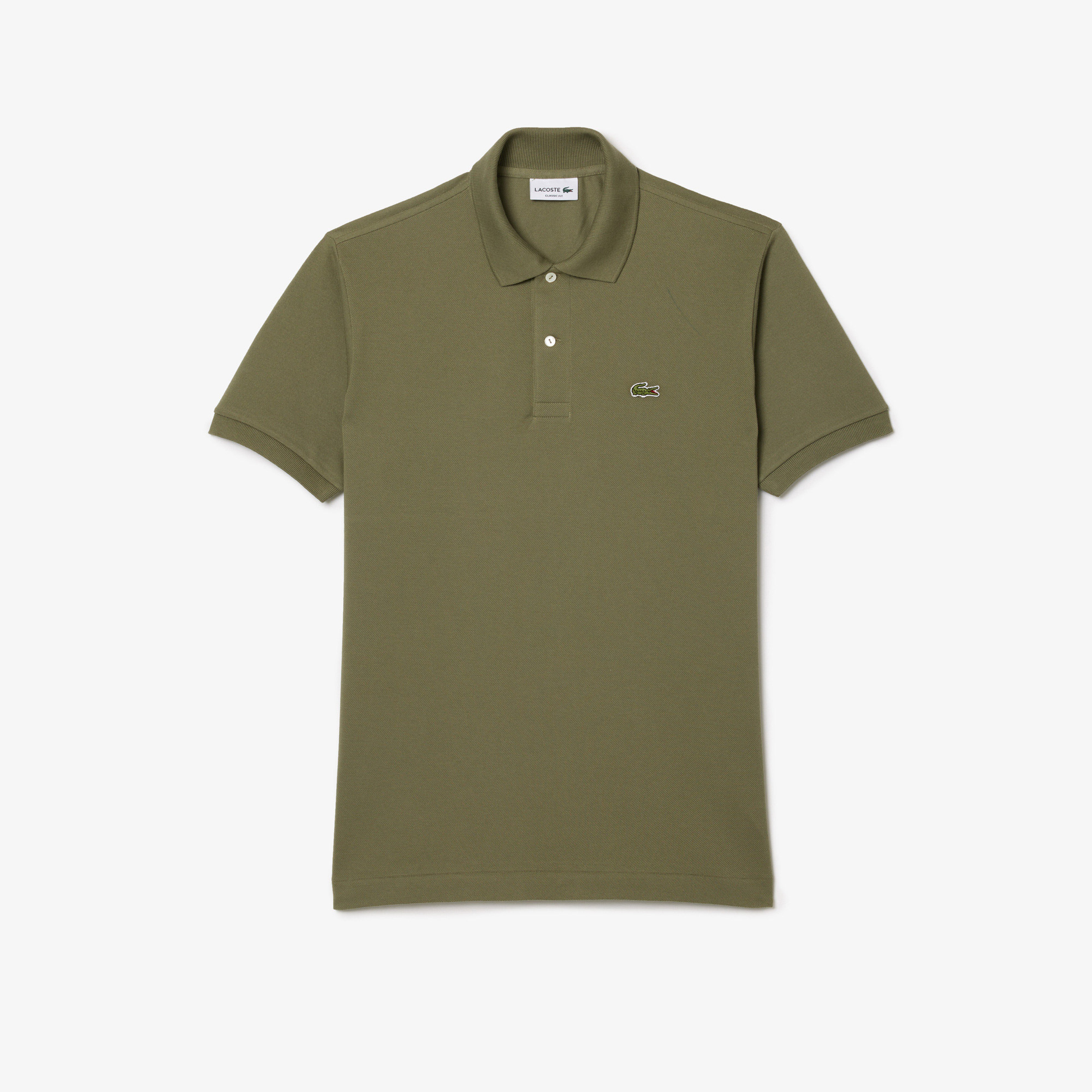 L.12.12 Erkek Classic Fit Haki Polo