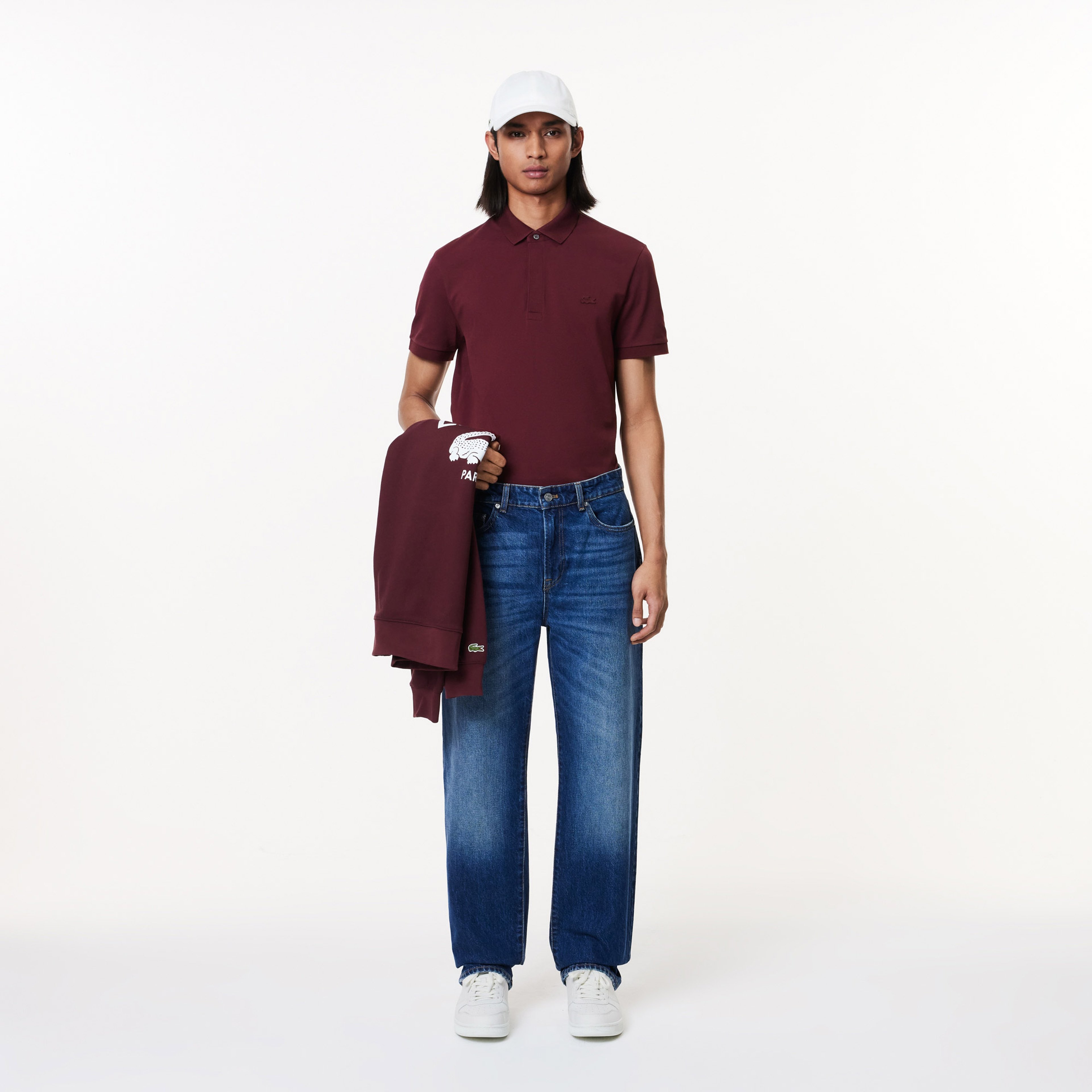 Erkek Regular Fit Bordo Paris Polo