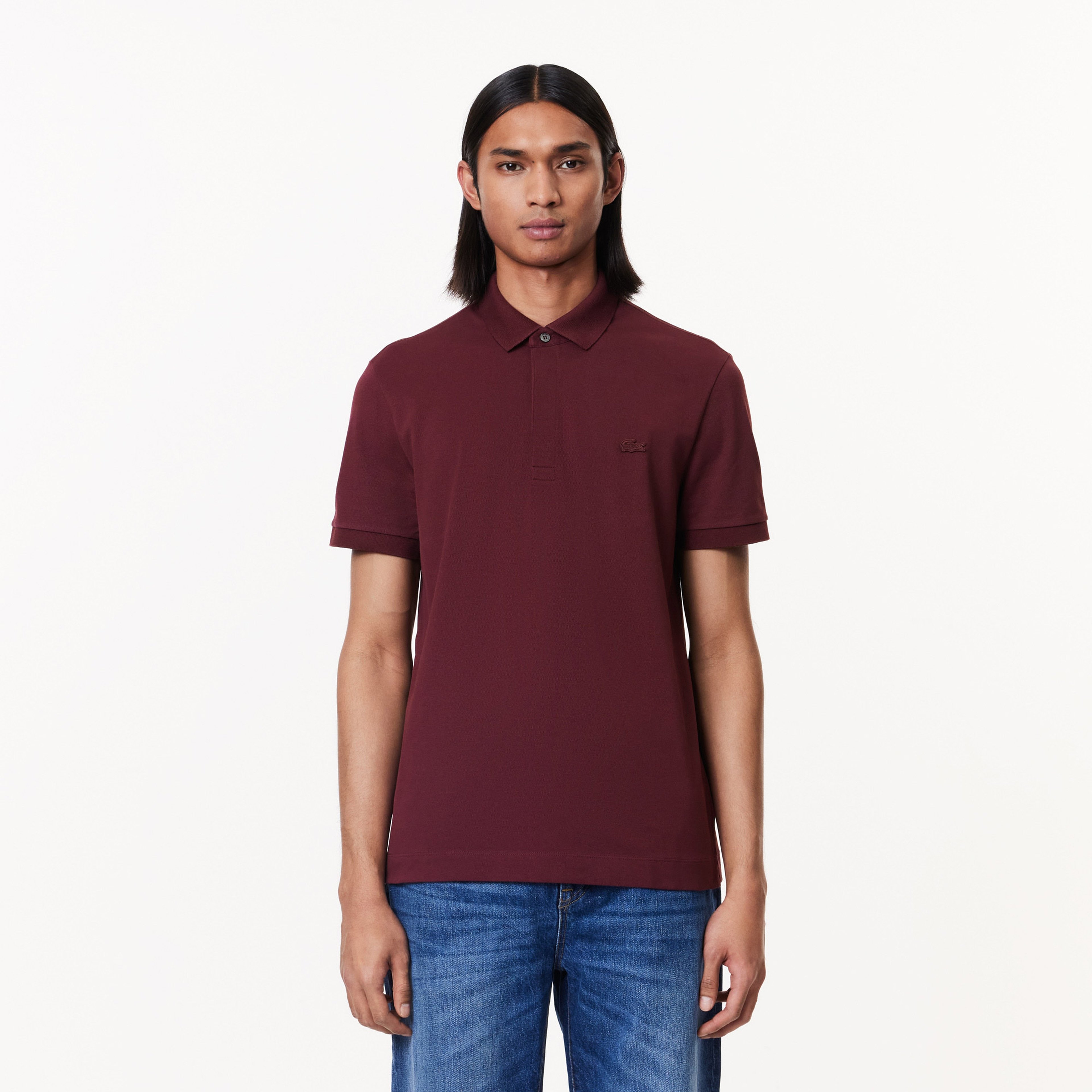 Erkek Regular Fit Bordo Paris Polo