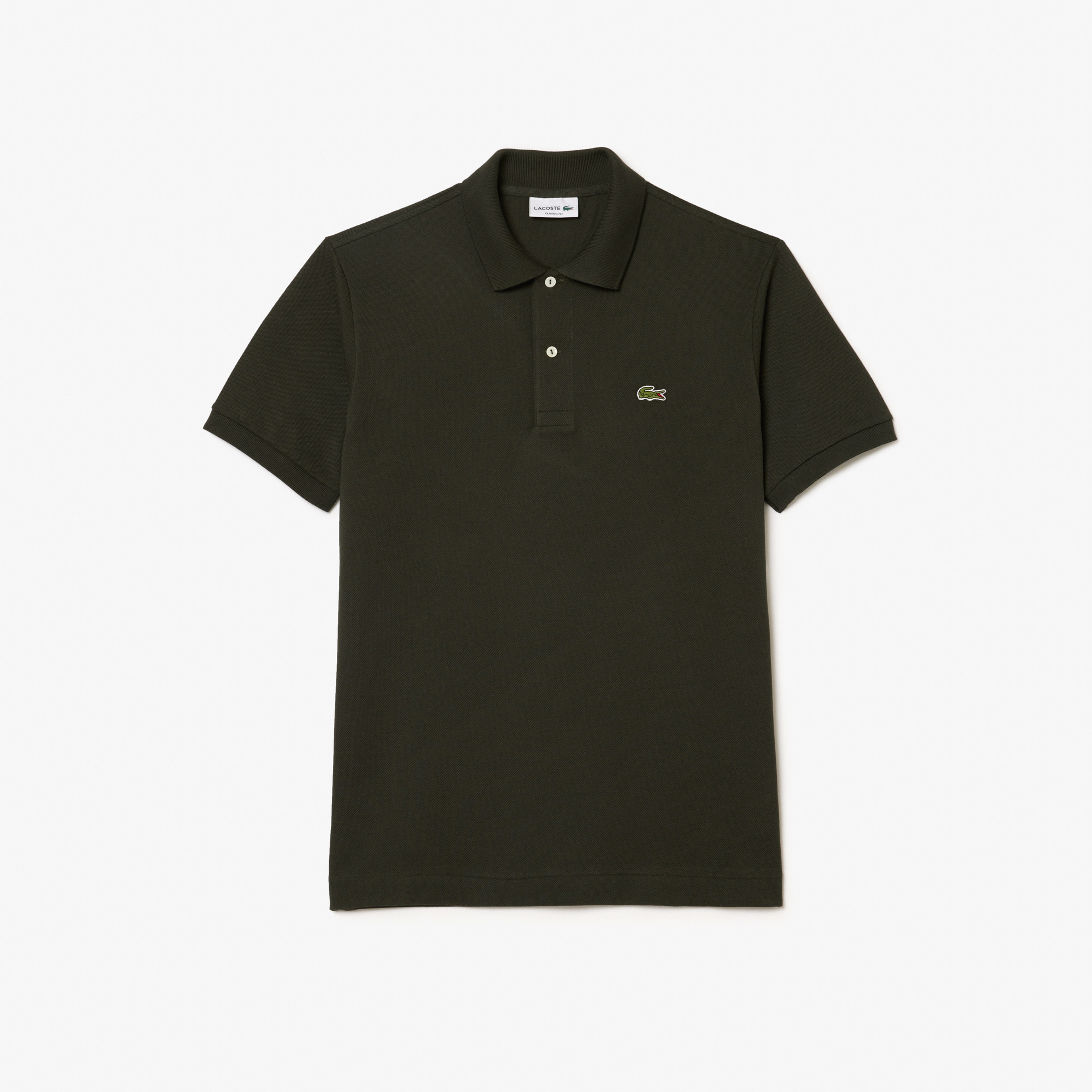 L.12.12 Erkek Classic Fit Haki Polo