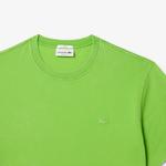 Unisex Classic Fit Bisiklet Yaka Yeşil T-Shirt