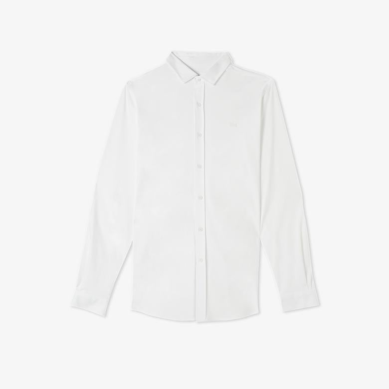 Erkek Slim Fit Beyaz Gömlek