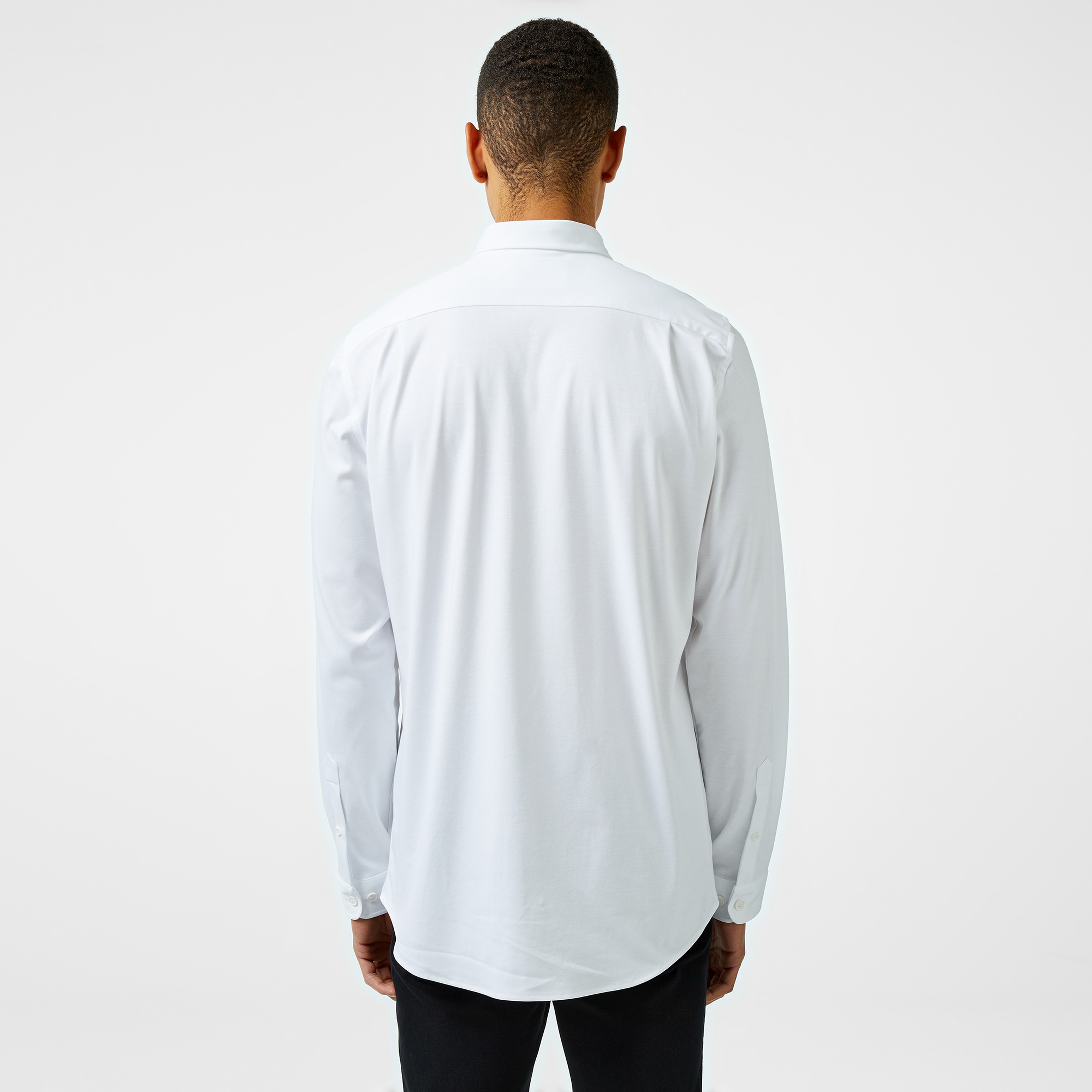 Erkek Slim Fit Beyaz Gömlek