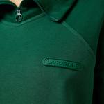 Kadın Regular Fit Fermuarlı Dik Yaka Koyu Yeşil Sweatshirt