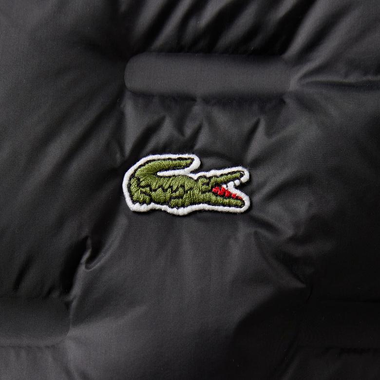 Erkek Kapüşonlu Kapitone Siyah Yelek