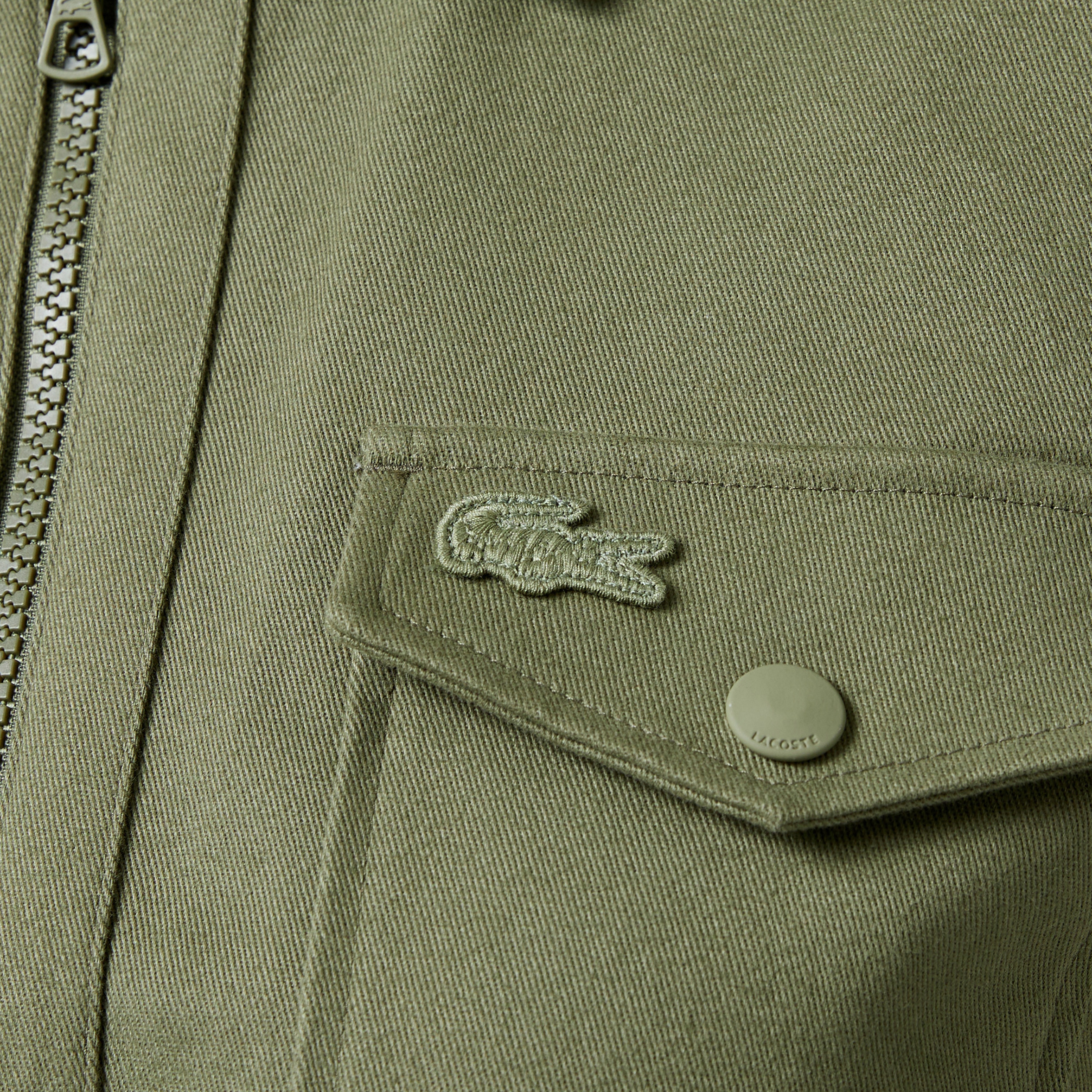 Kadın Regular Fit Polo Yaka Haki Elbise