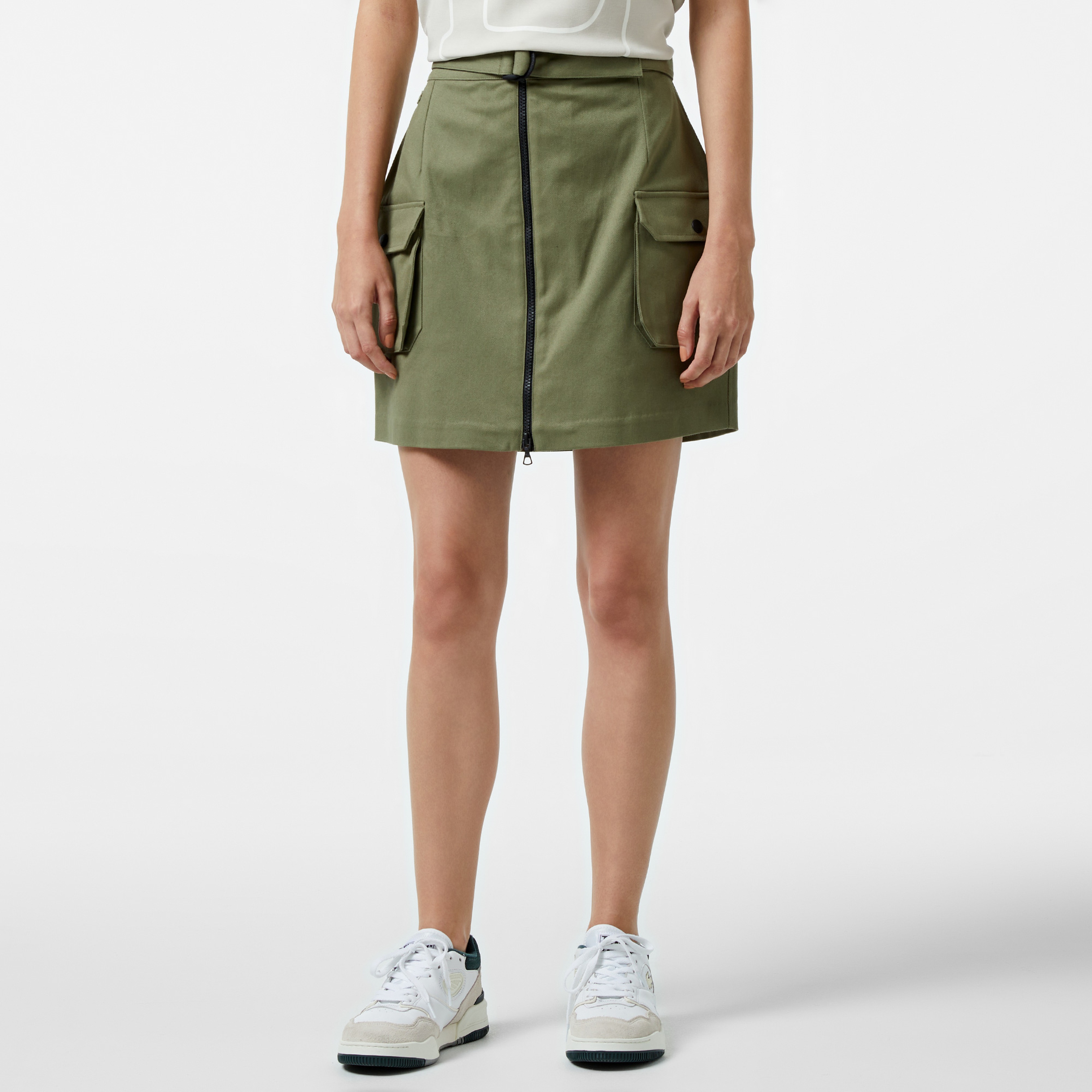 Kadın Relaxed Fit Haki Etek