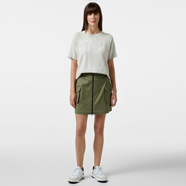 Kadın Relaxed Fit Haki Etek