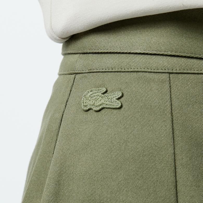 Kadın Relaxed Fit Haki Etek