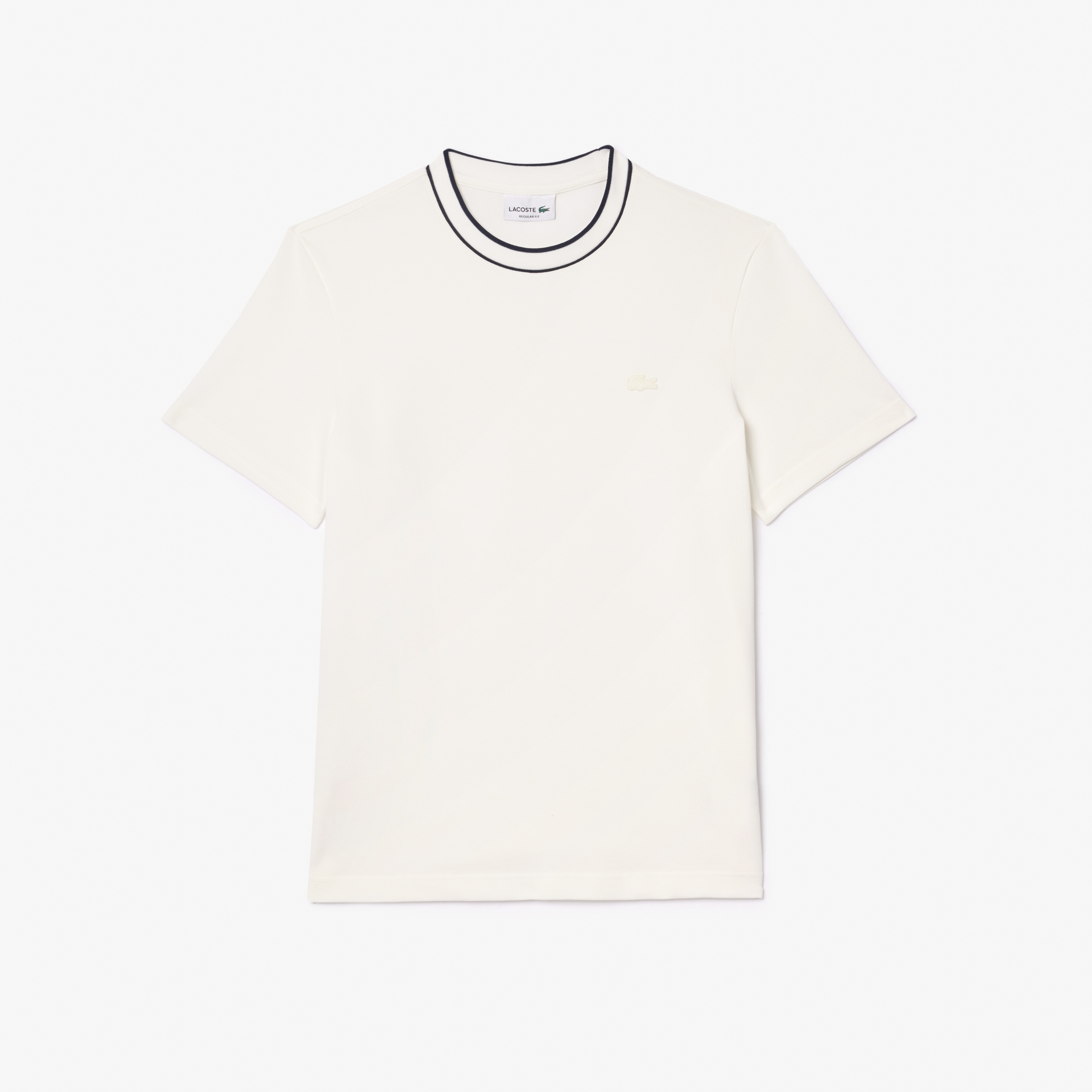 Erkek Regular Fit Bisiklet Yaka Beyaz T-Shirt