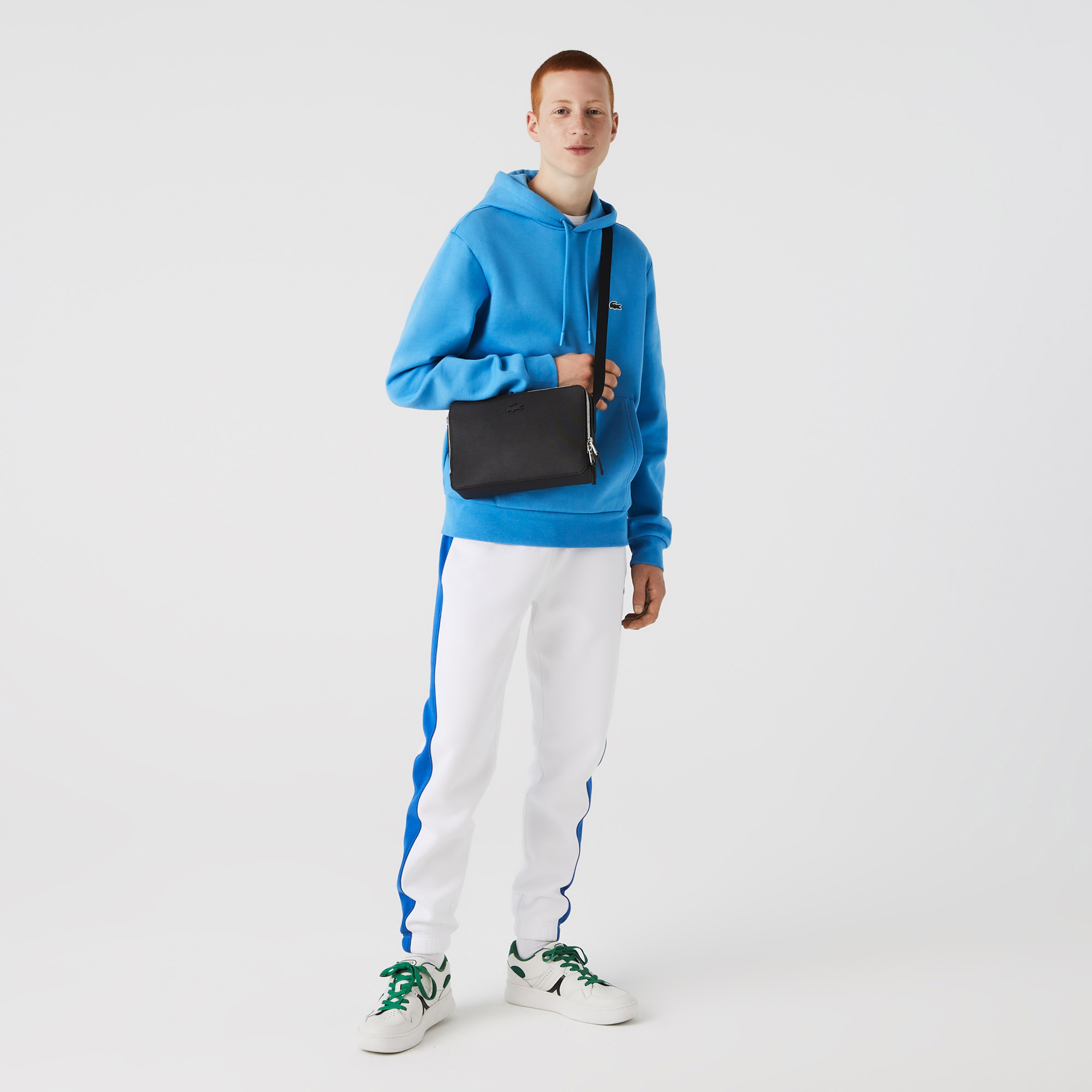 Erkek Classic Fit Kapüşonlu Mavi Sweatshirt