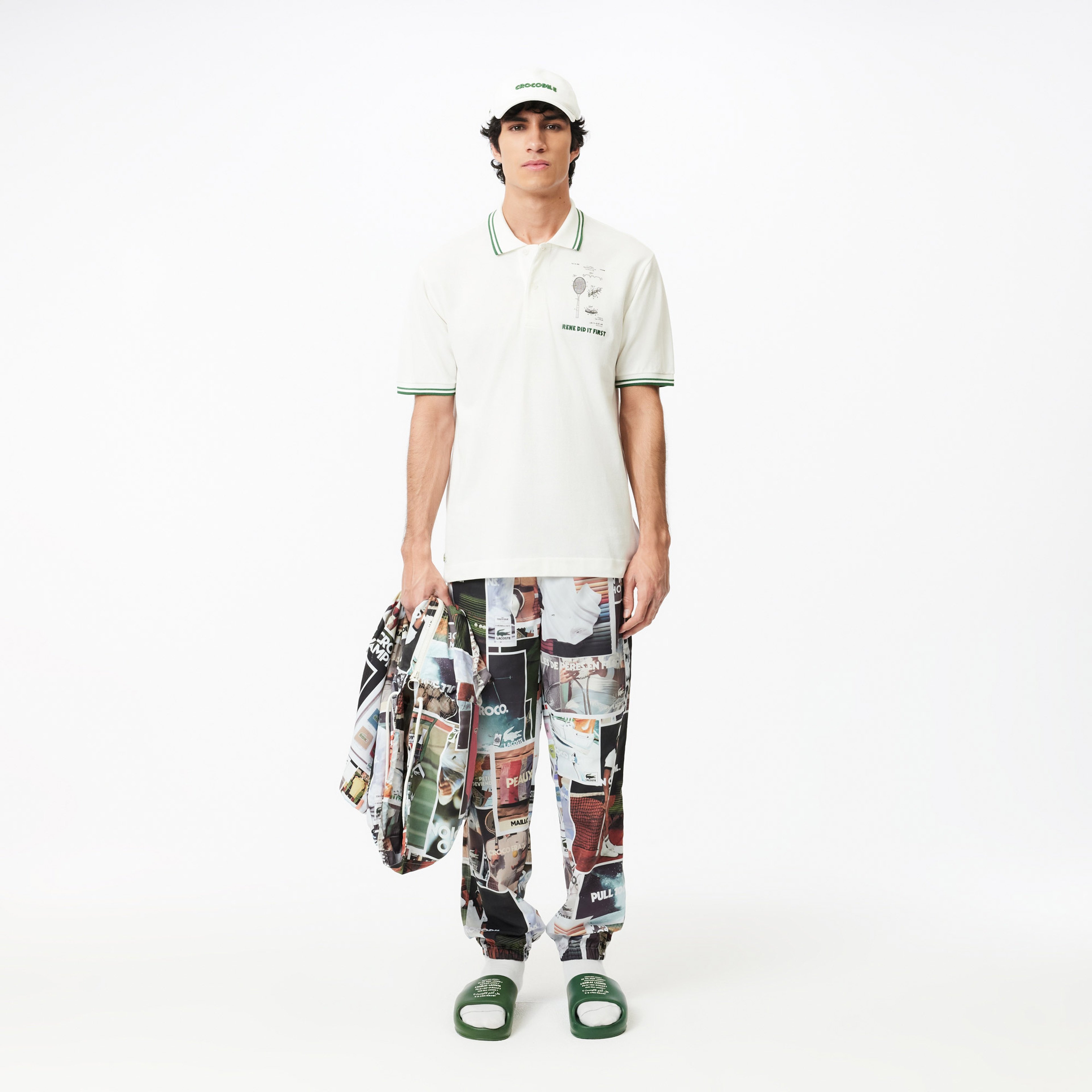 Lacoste L.12.12 Erkek Classic Fit Baskılı Bej Polo