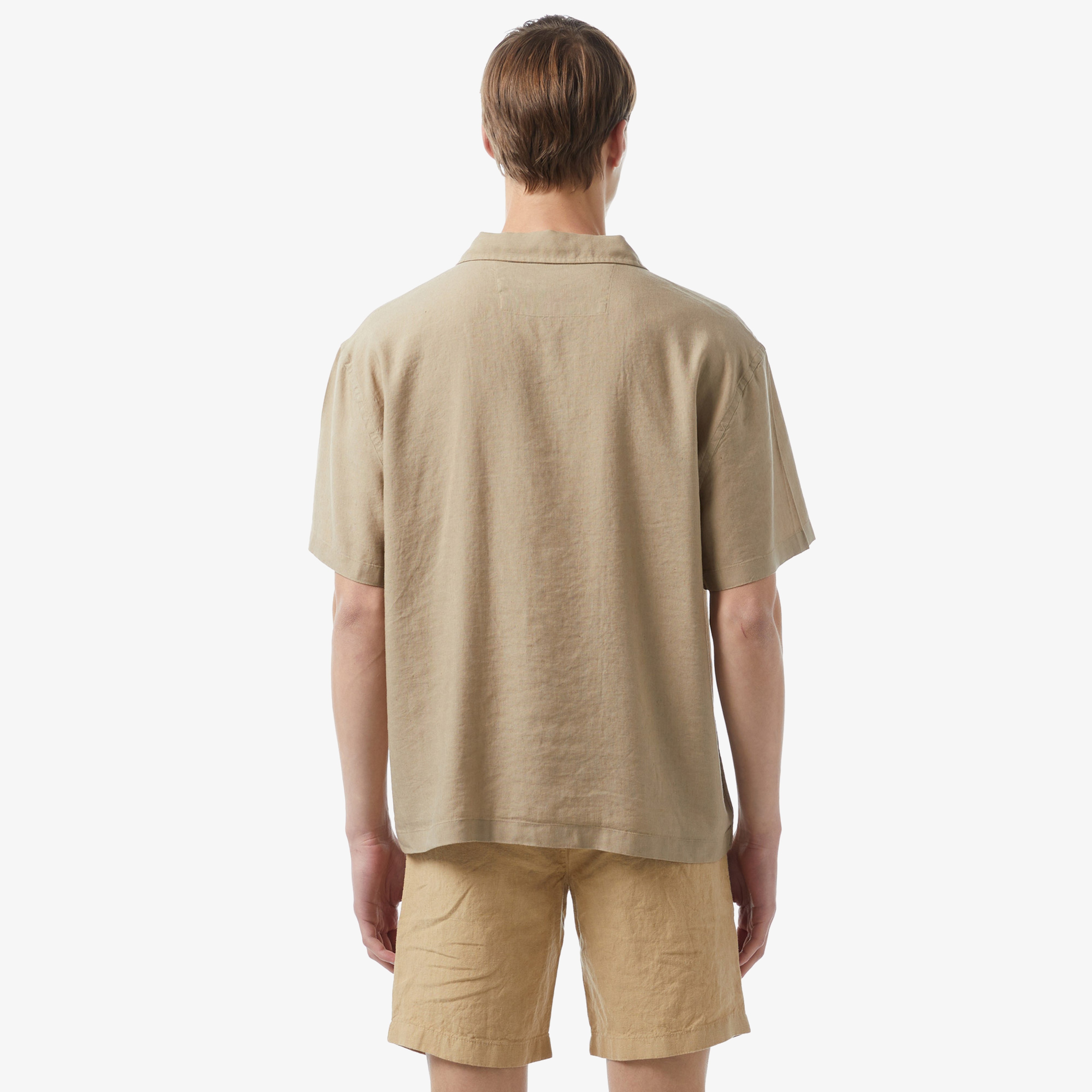 Erkek Relaxed Fit Bej Gömlek