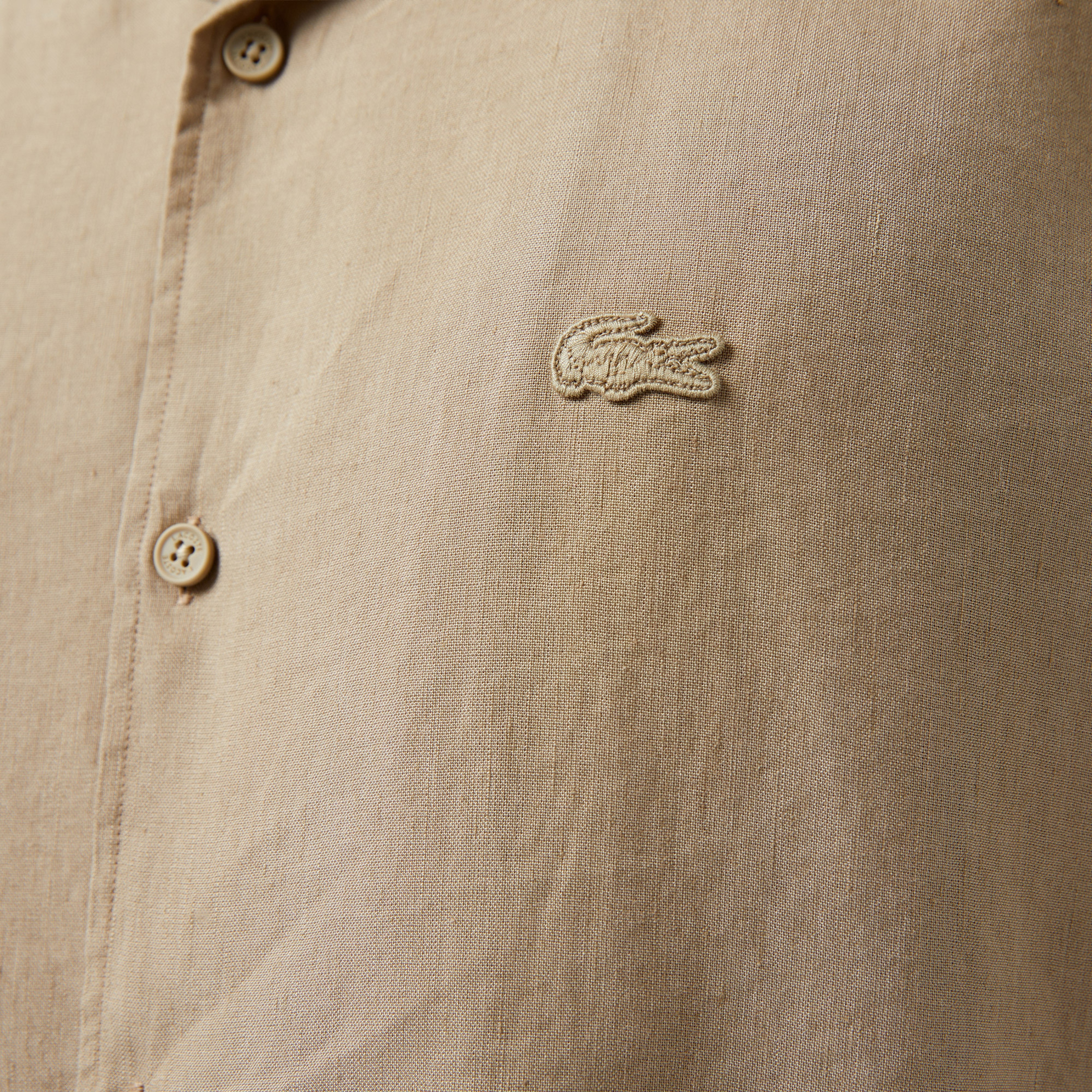 Erkek Relaxed Fit Bej Gömlek