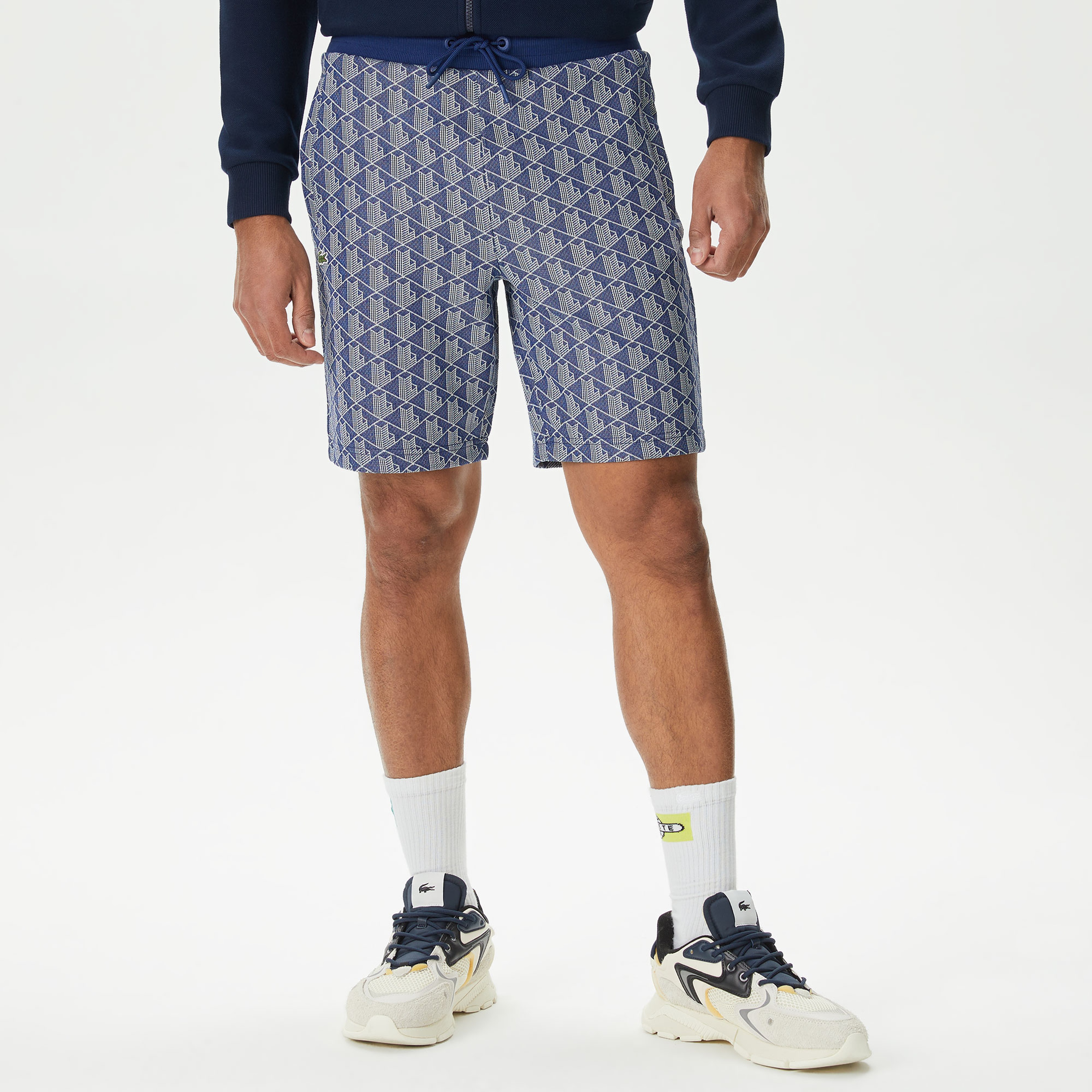 Lacoste Monogram Erkek Mavi Şort