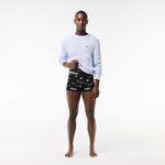 Erkek Baskılı 3'lü Siyah Boxer