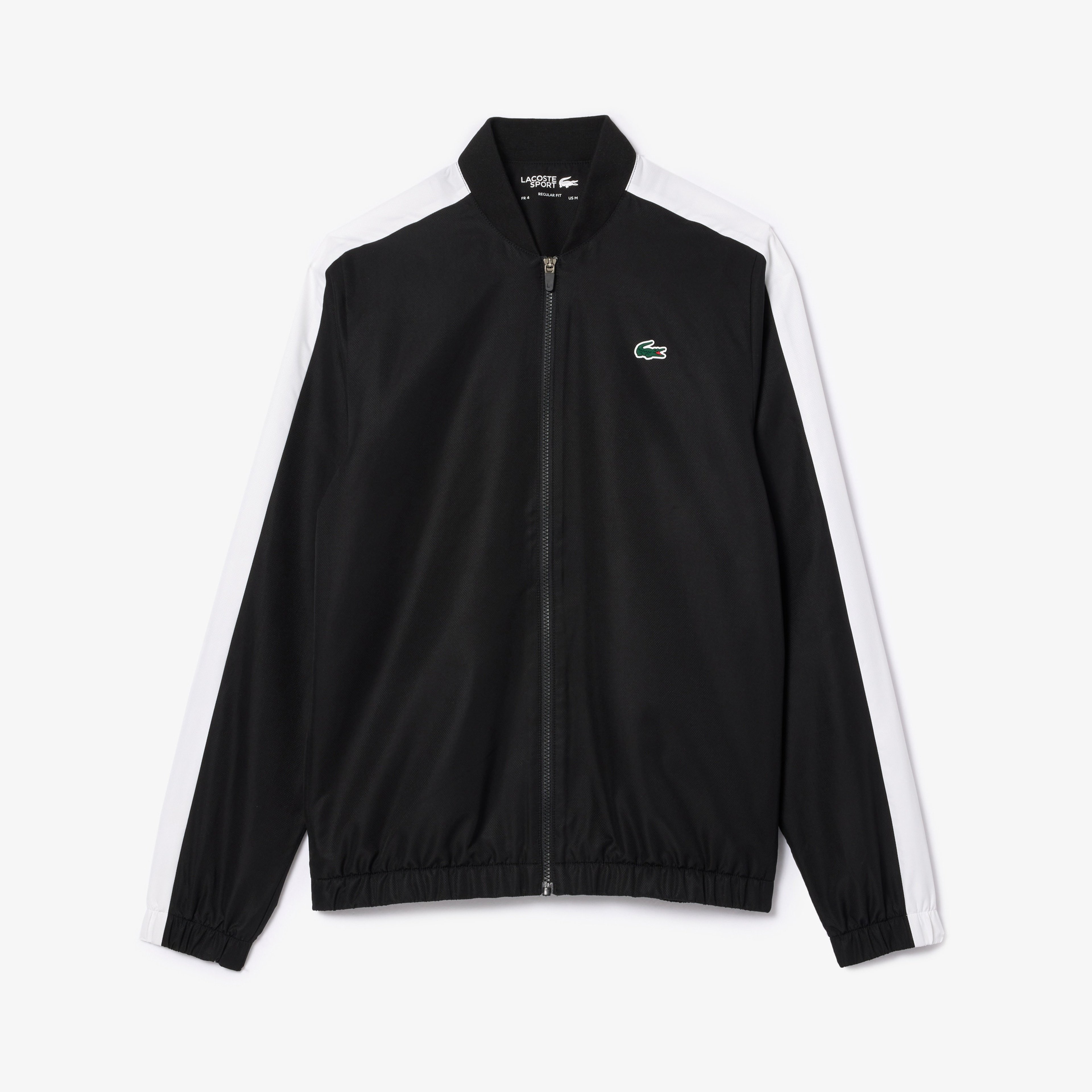 Erkek Regular Fit Uzun Kollu Renk Bloklu Siyah Eşofman Takımı