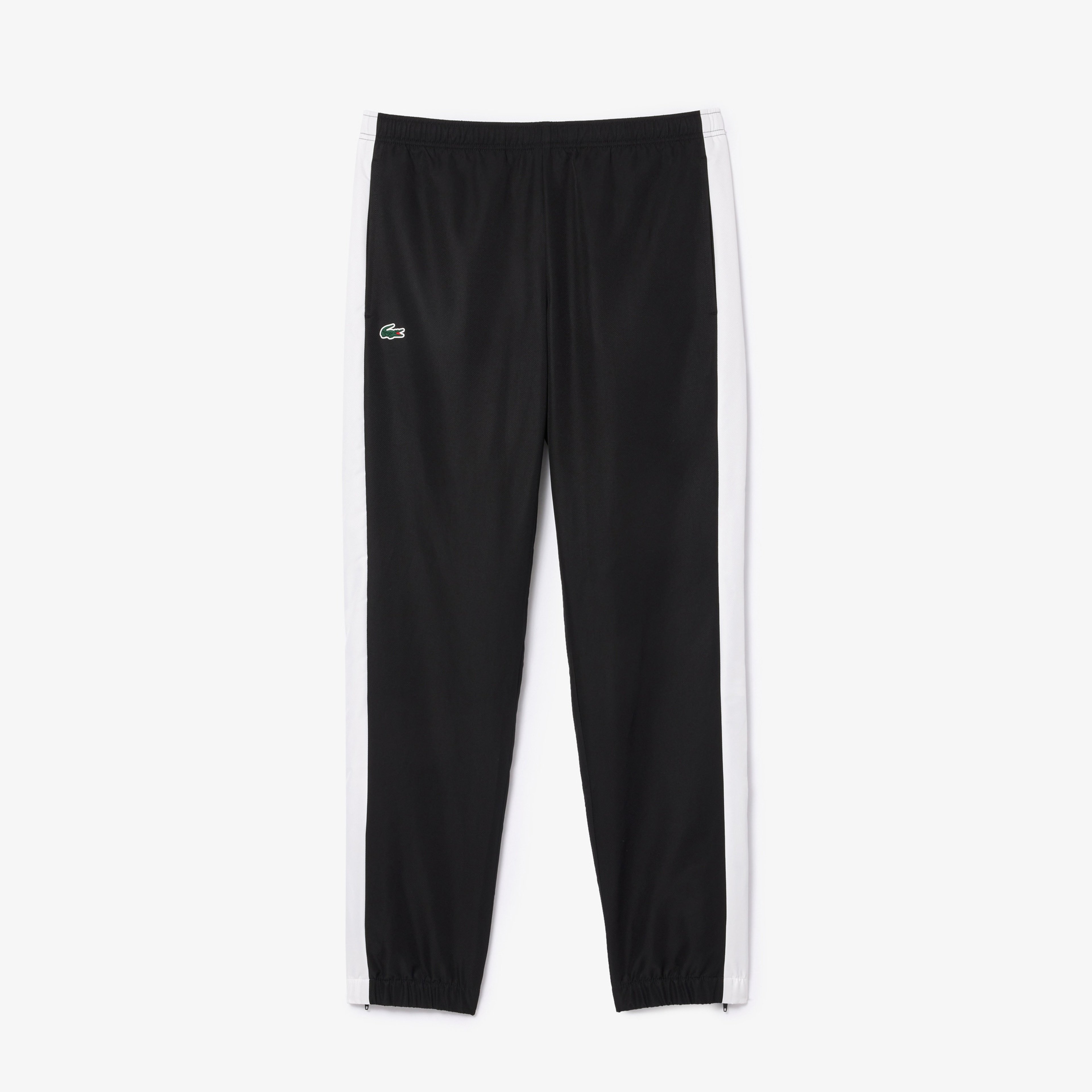 Erkek Regular Fit Uzun Kollu Renk Bloklu Siyah Eşofman Takımı