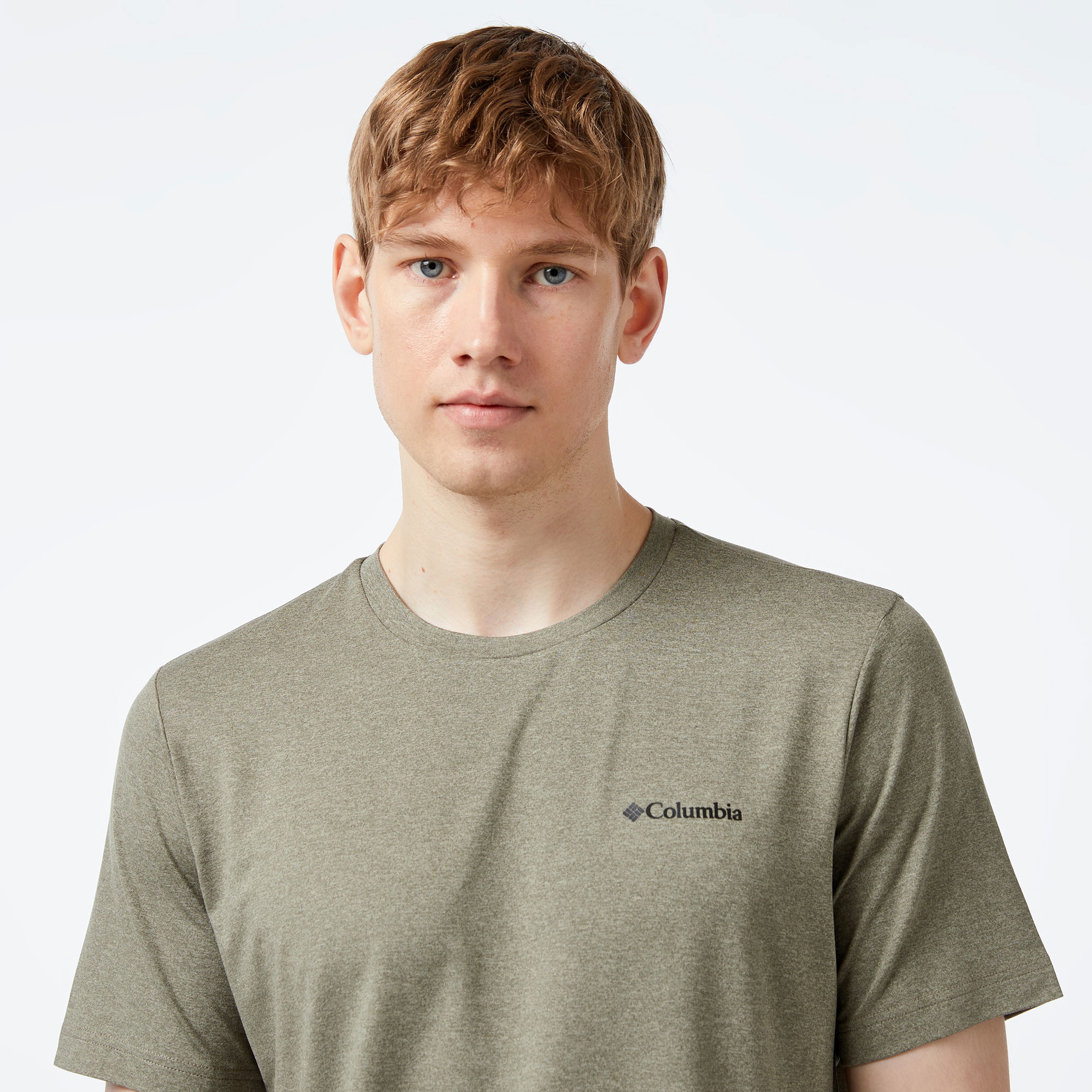 Columbia Tech Trail Crew Neck Erkek Yeşil T-Shirt