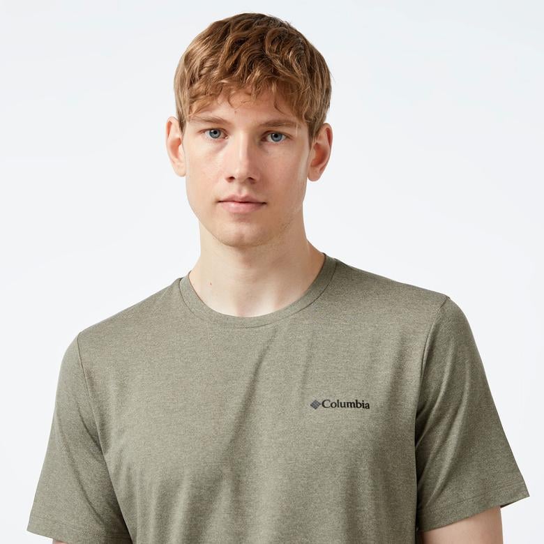 Columbia Tech Trail Crew Neck Erkek Yeşil T-Shirt