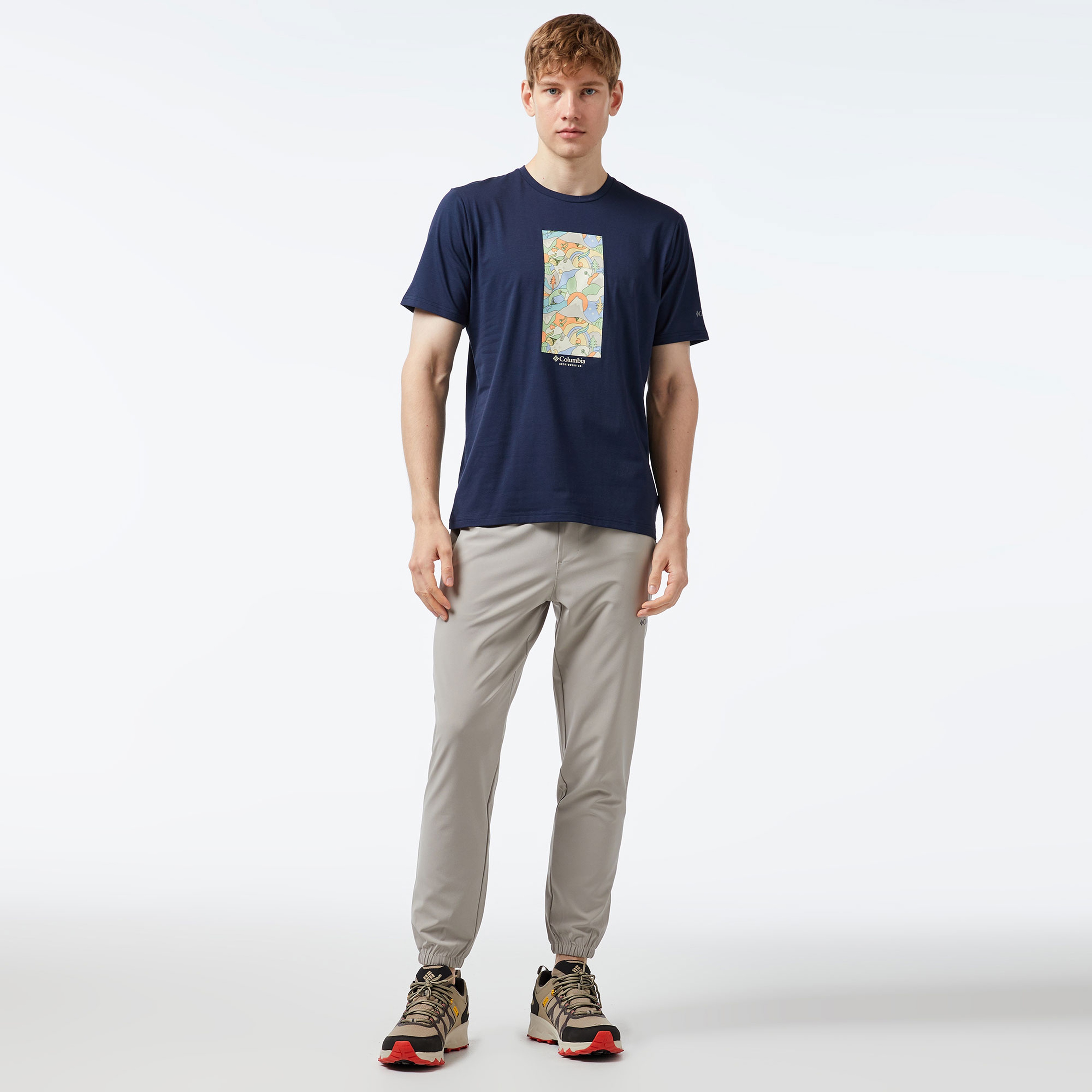 Columbia Erkek Mavi T-Shirt