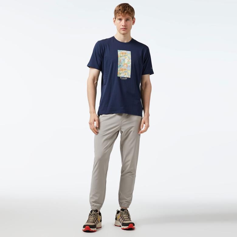 Columbia Erkek Mavi T-Shirt