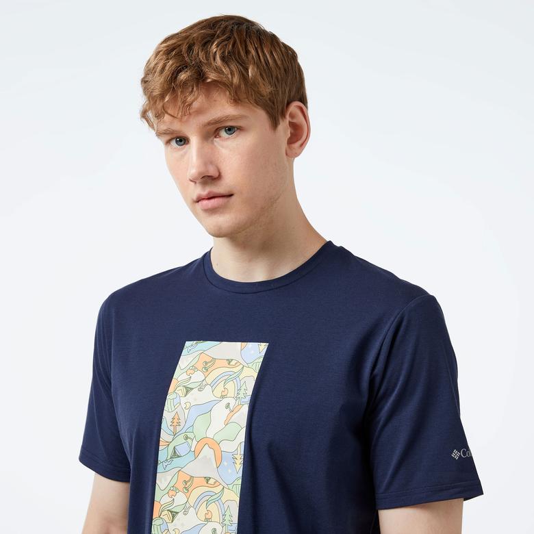 Columbia Erkek Mavi T-Shirt