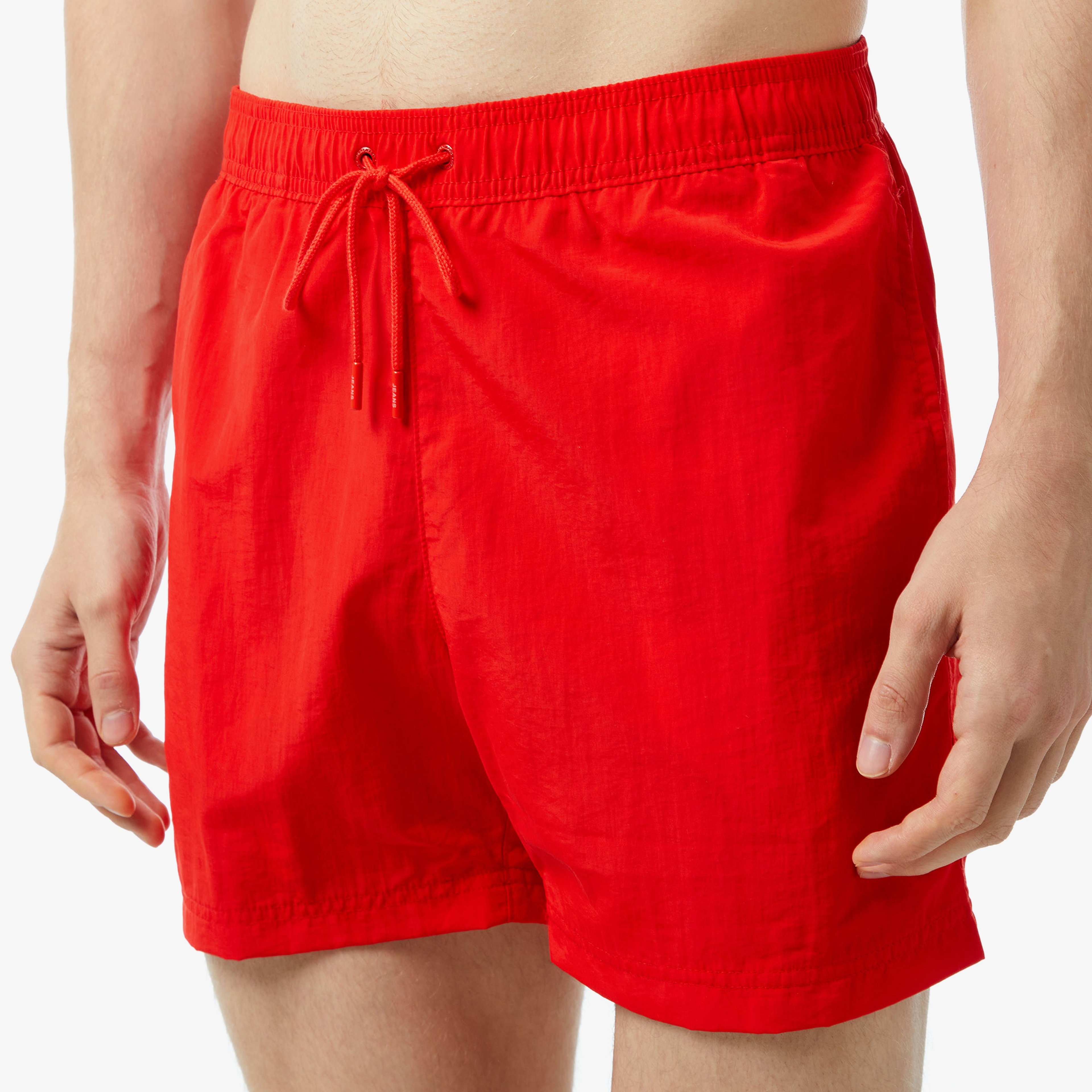 Tommy Jeans Medium Drawstring Erkek Kırmızı Mayo Şort