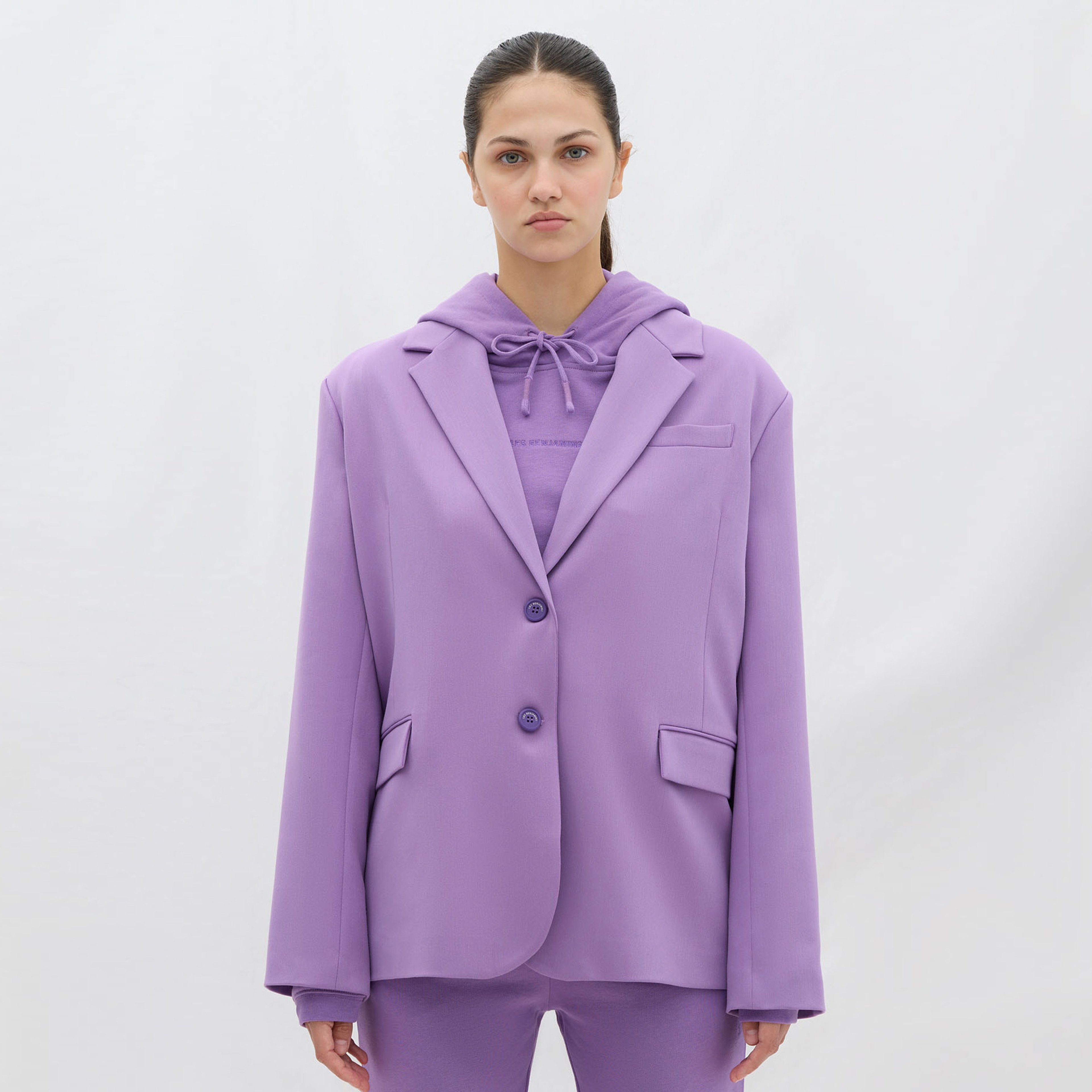 Les Benjamins Essential Kadın Mor Blazer Ceket