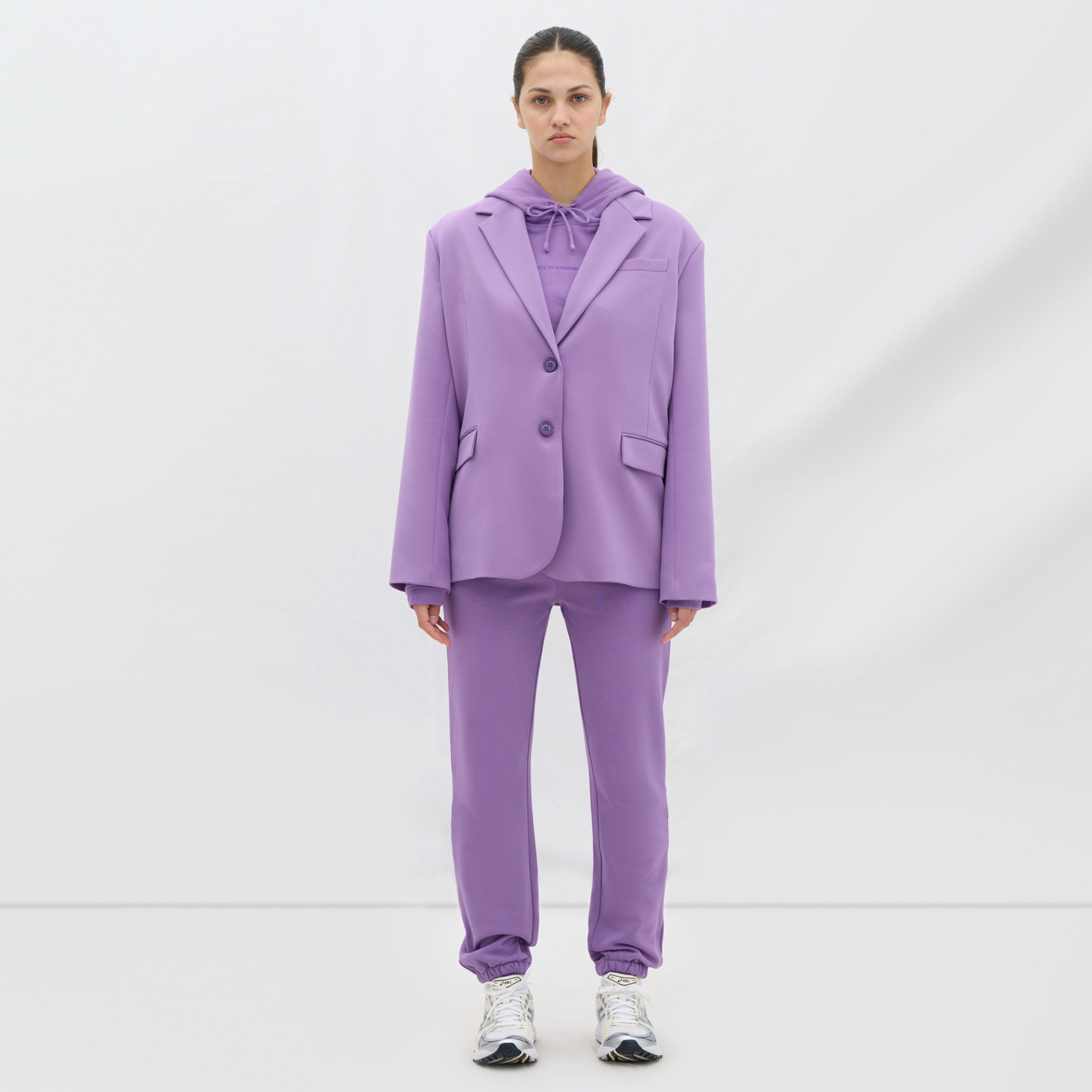 Les Benjamins Essential Kadın Mor Blazer Ceket