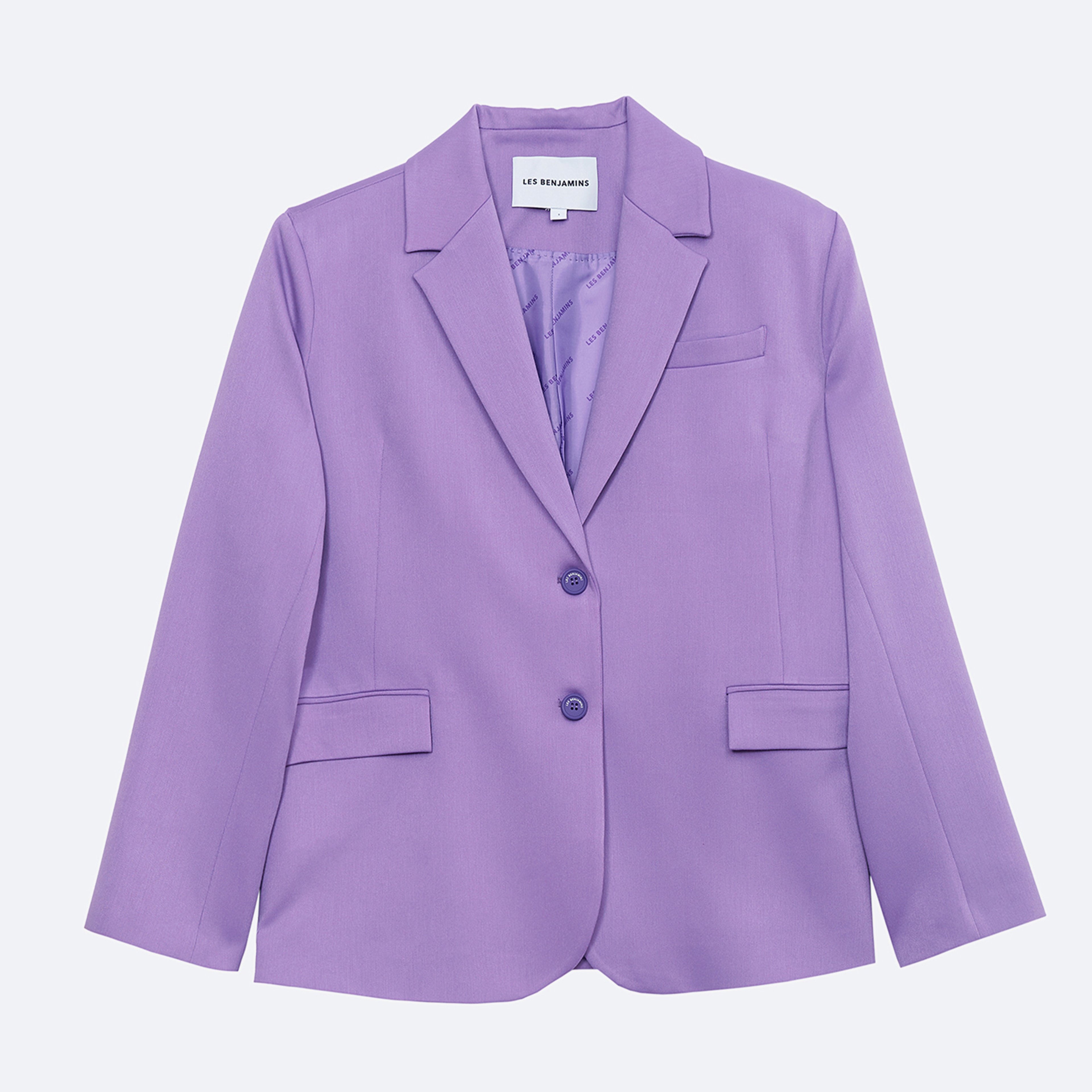 Les Benjamins Essential Kadın Mor Blazer Ceket