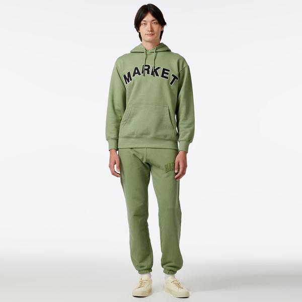 Market Vintage Wash Arc Erkek Yeşil Eşofman Altı