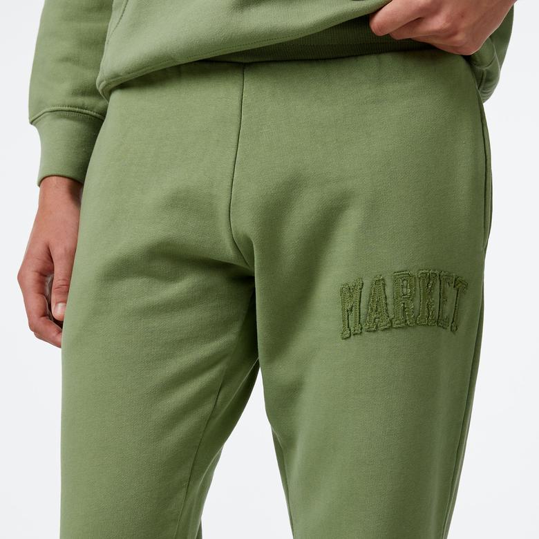 Market Vintage Wash Arc Erkek Yeşil Eşofman Altı