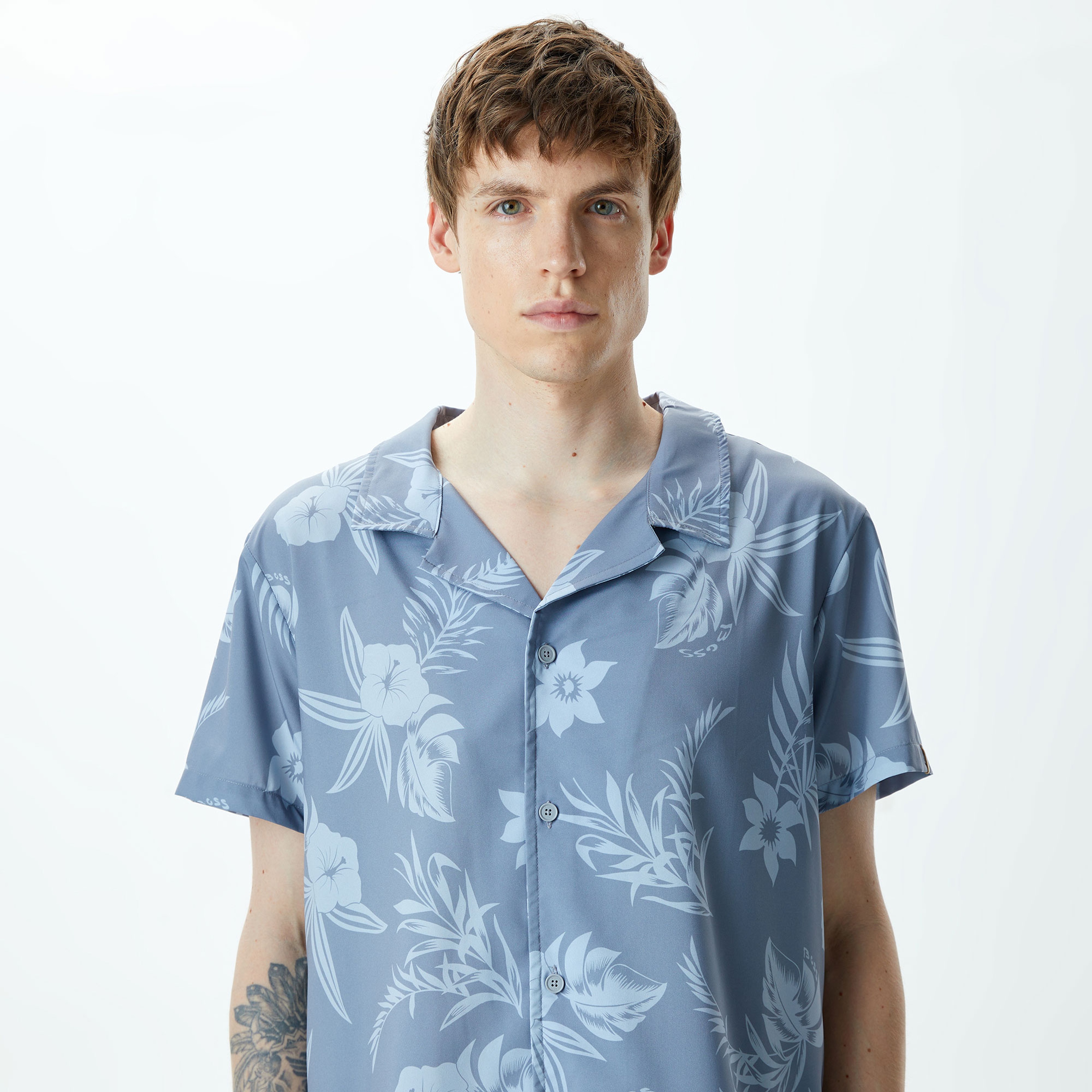 Boss Reev Erkek Mavi Gömlek