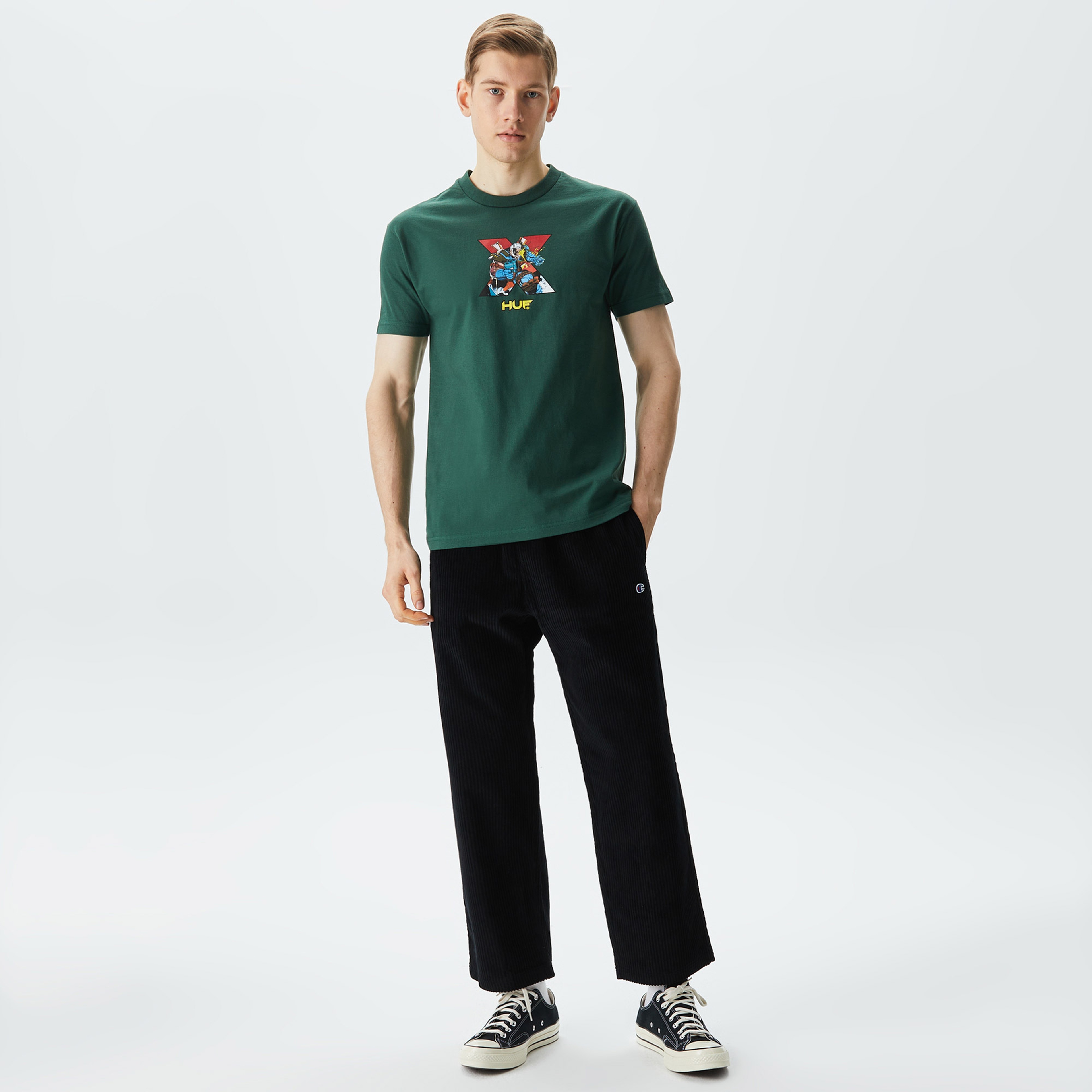 HUF Future Shock Erkek Yeşil T-Shirt