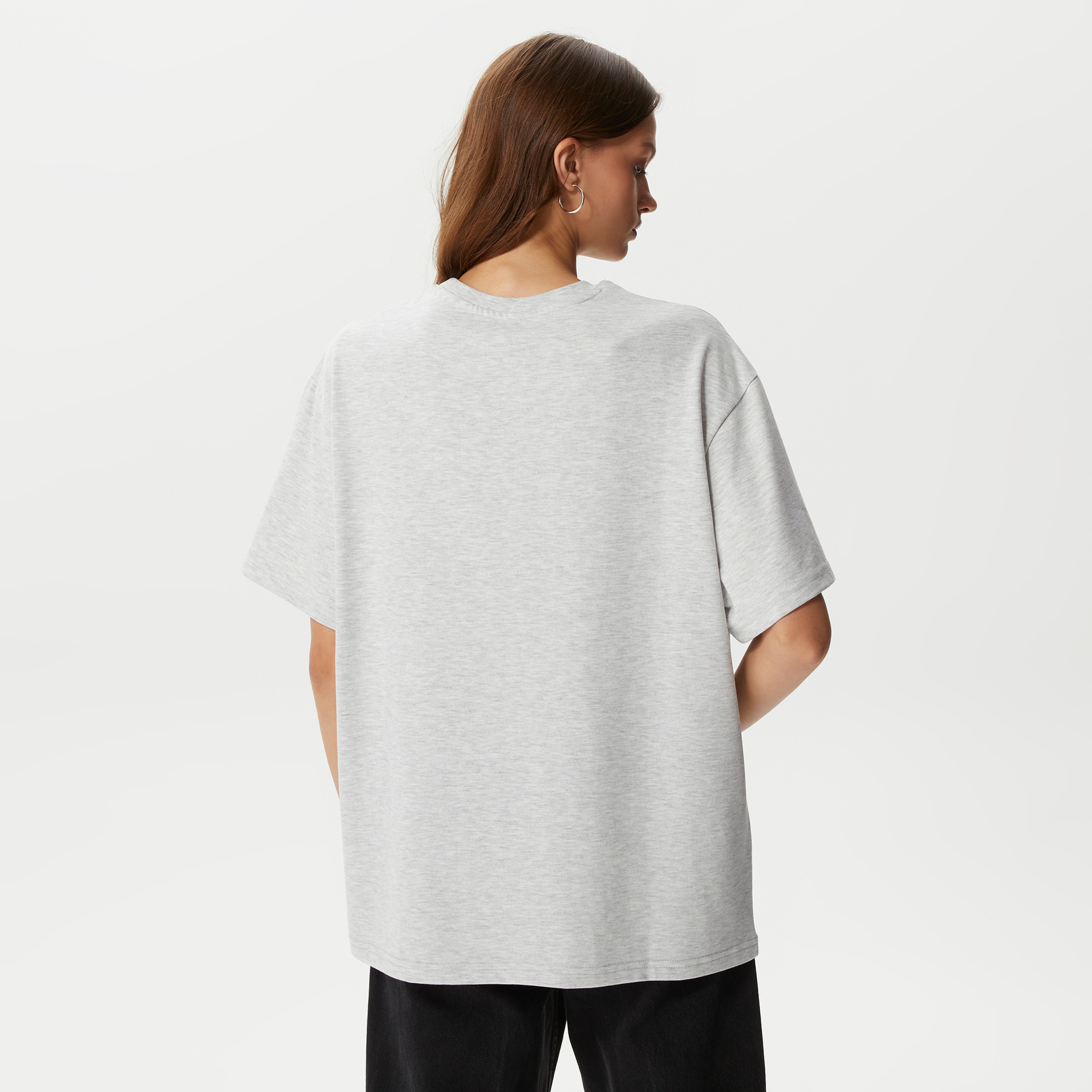 Leo Logo Erkek Gri T-Shirt